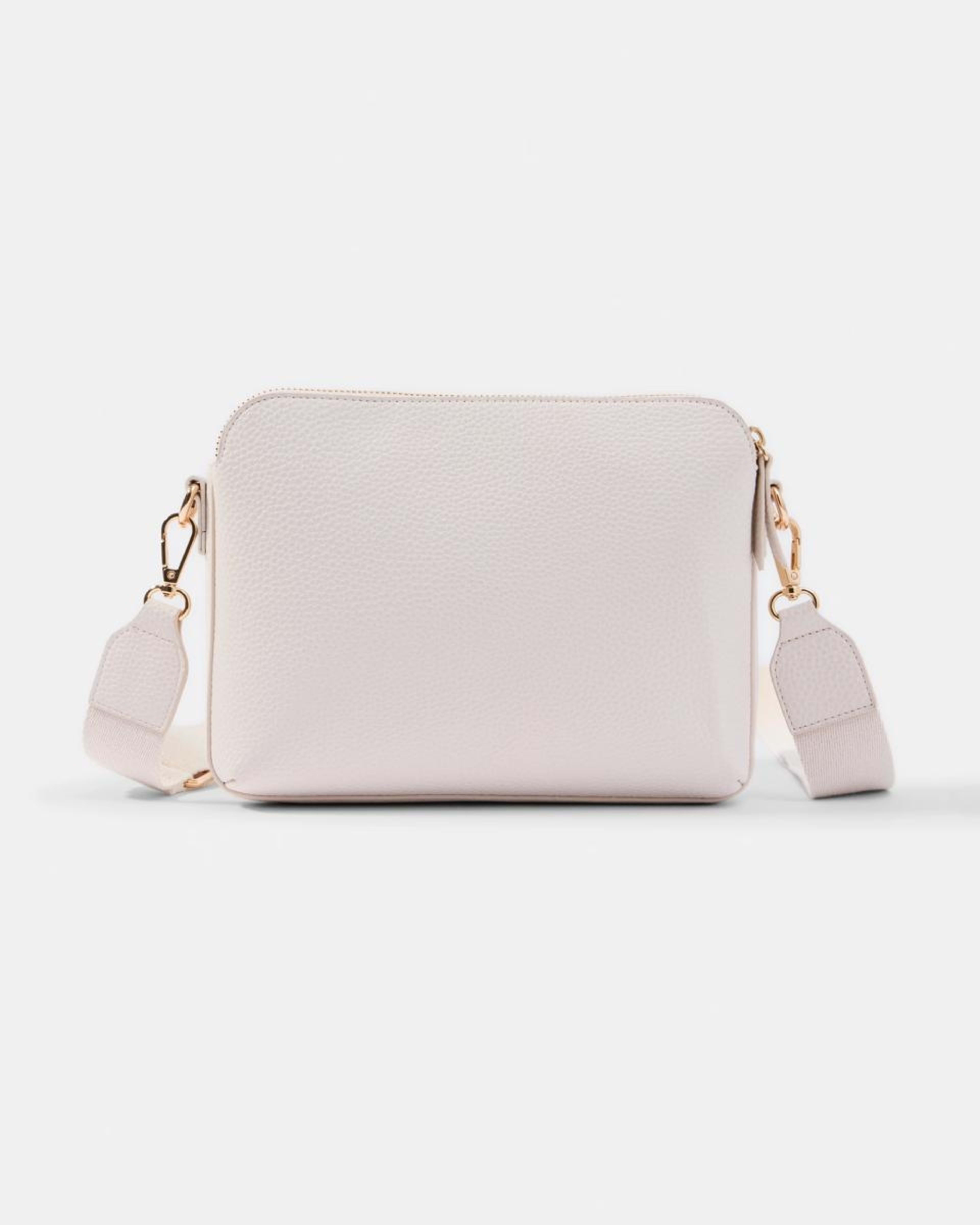 1 Double Pocket Crossbody Bag White, 1 of 5