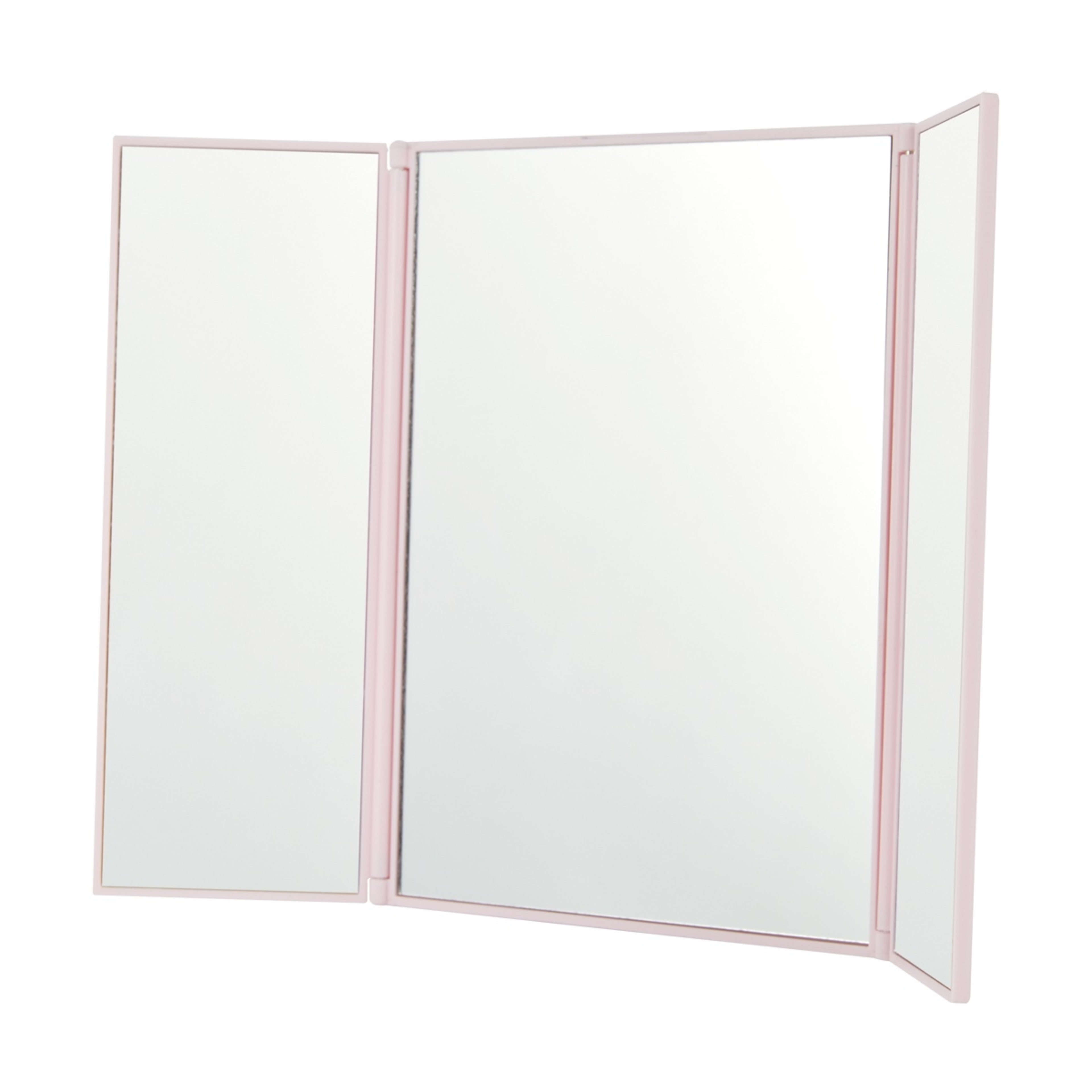 1 OXX Travel Fold-Out Travel Mirror - Pink, 1 of 8