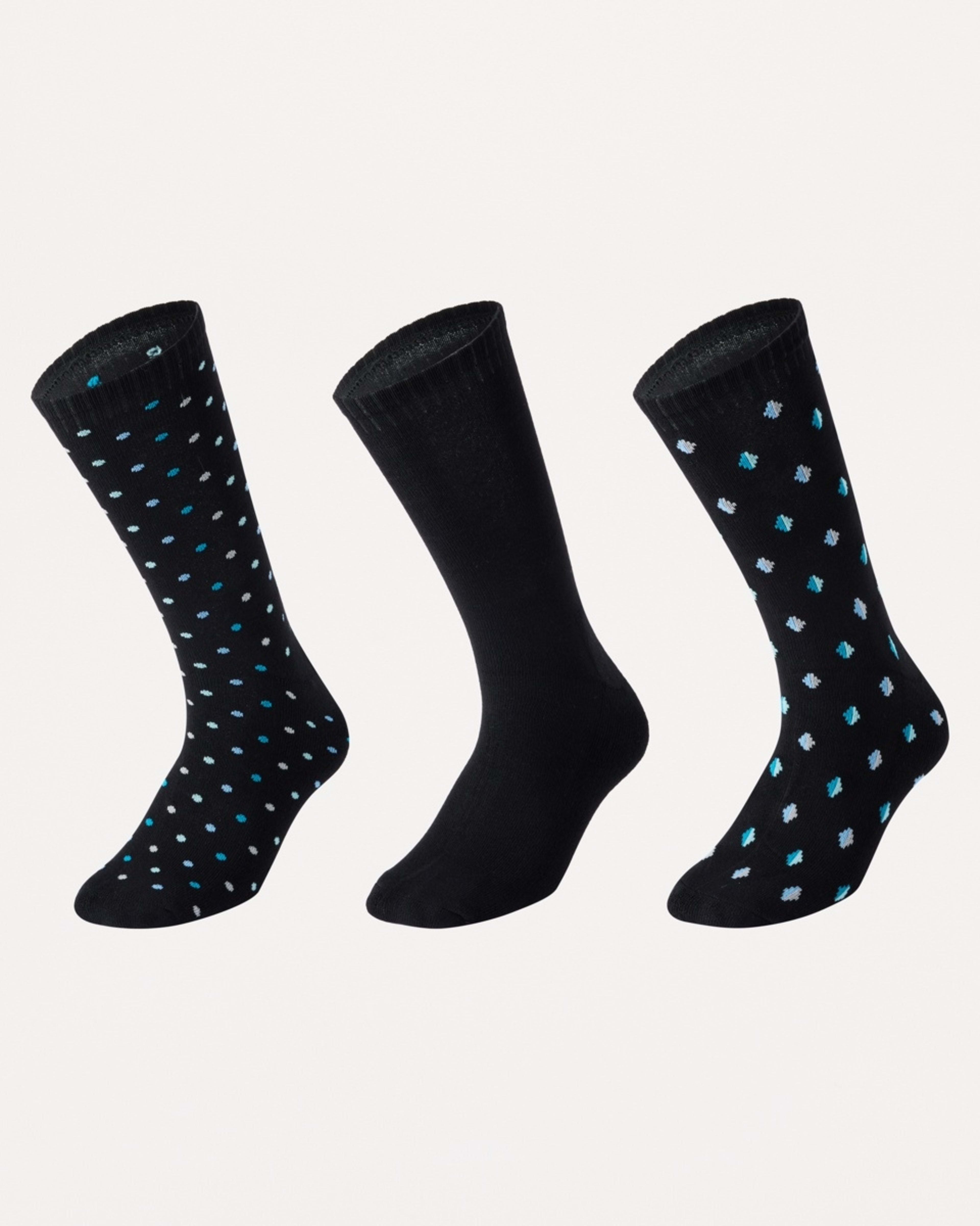 1 3 Pack Bamboo Business Socks BLACK SPOT, 1 of 3