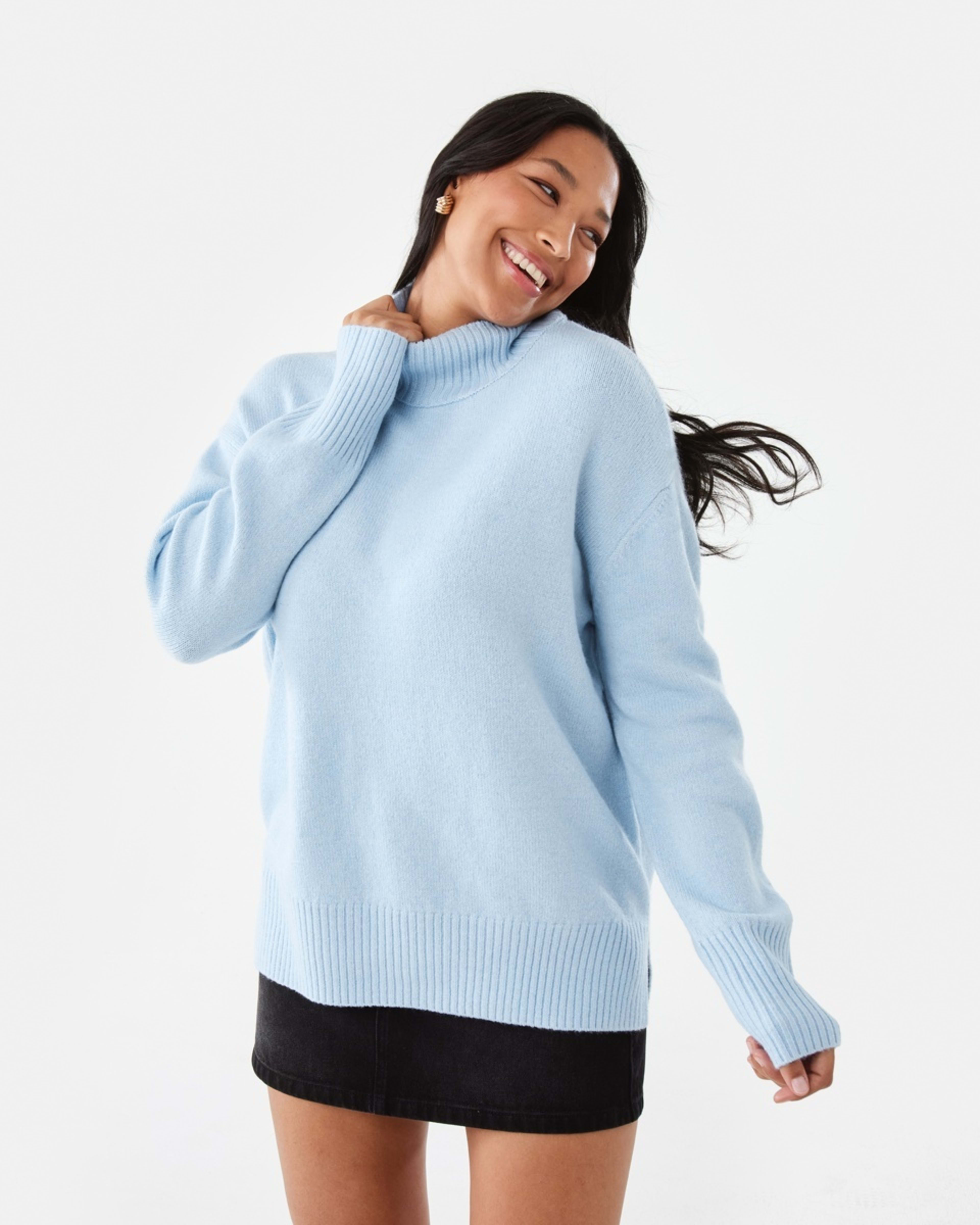 1 Funnel Split Hem Jumper Skyway Mrl