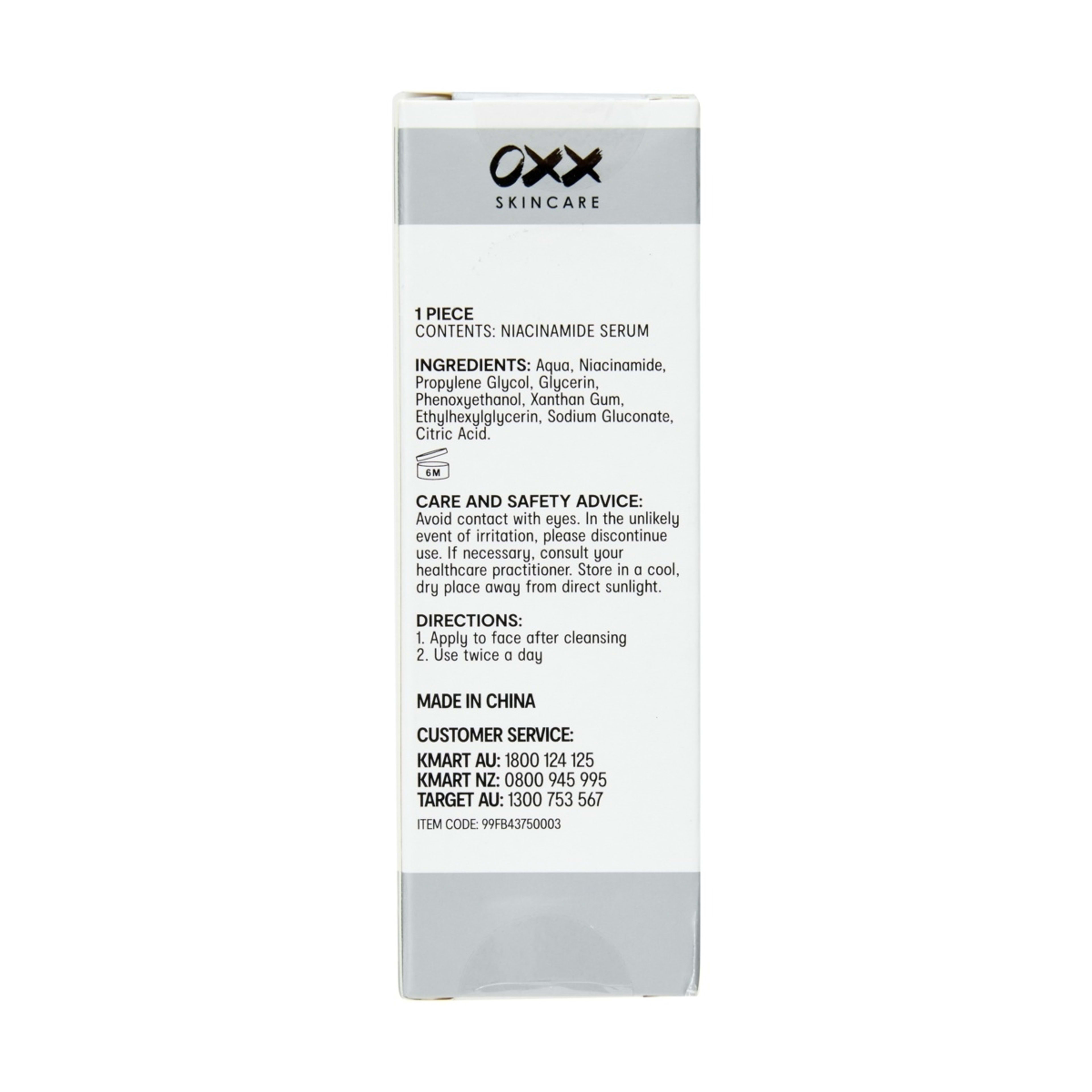 4 OXX Skincare Serum 25ml - Niacinamide, 4 of 4
