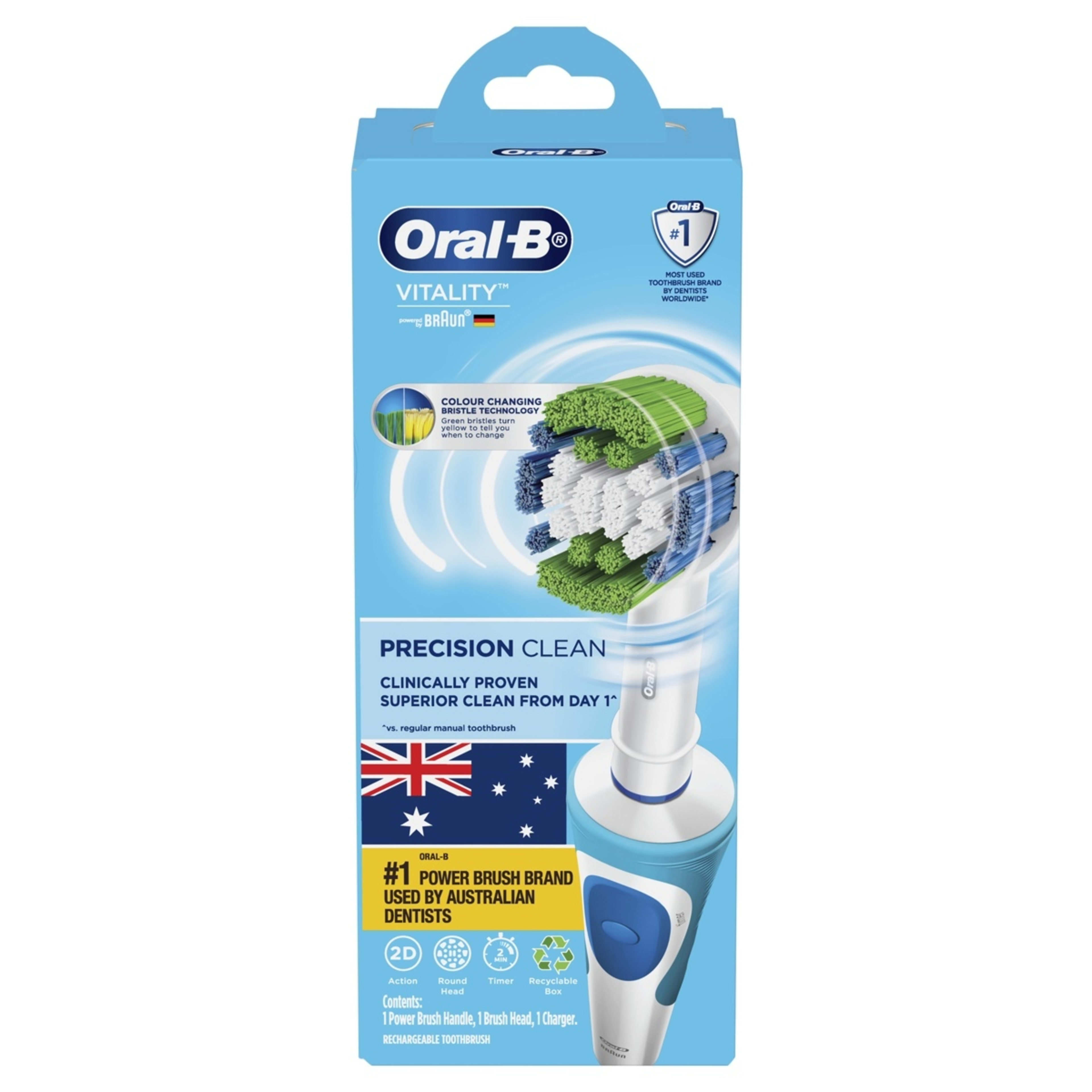 2 Oral-B Vitality Precision Clean Electric Toothbrush, 2 of 10