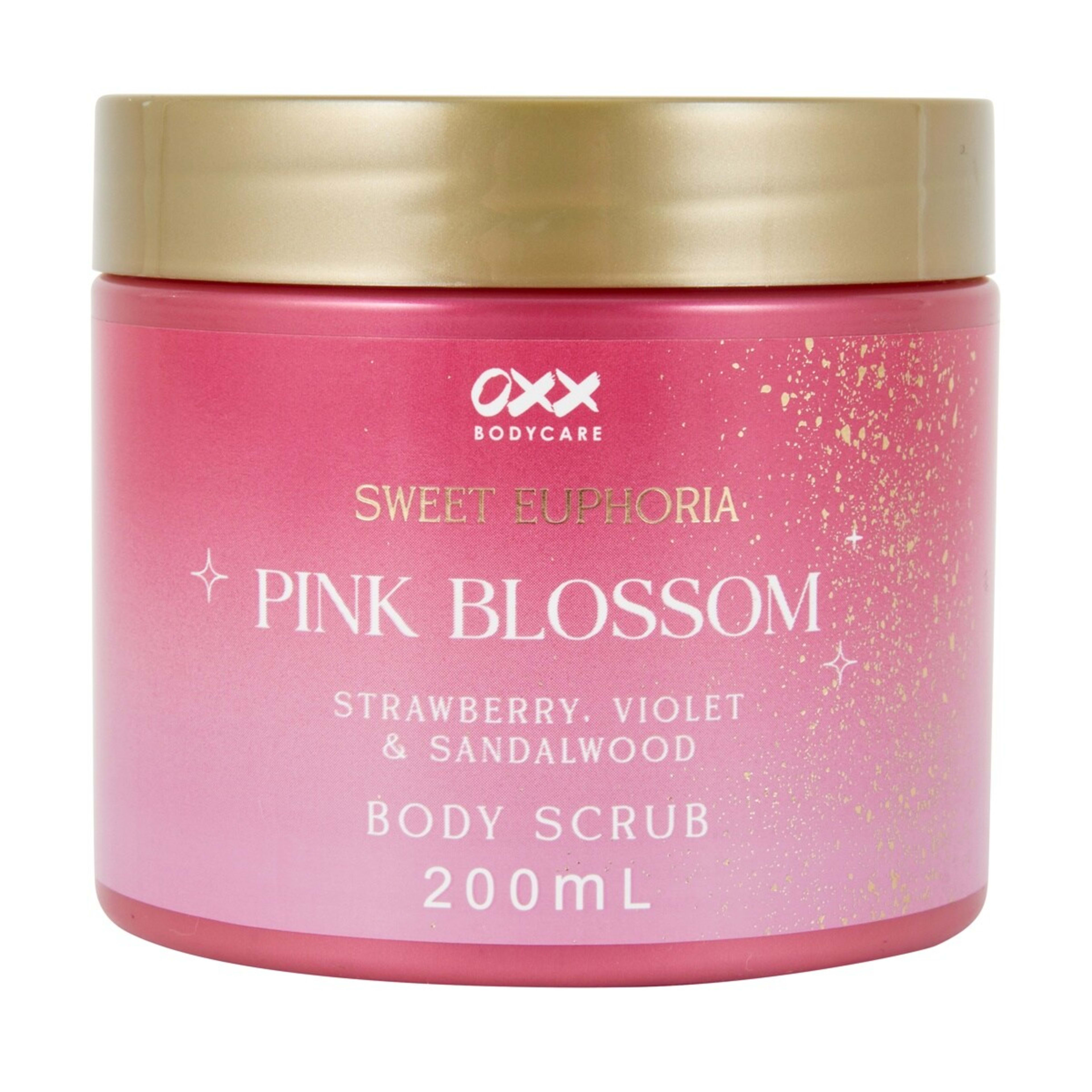 1 OXX Bodycare Pink Blossom Sweet Euphoria Body Scrub 200ml - Strawberry, Violet and Sandalwood