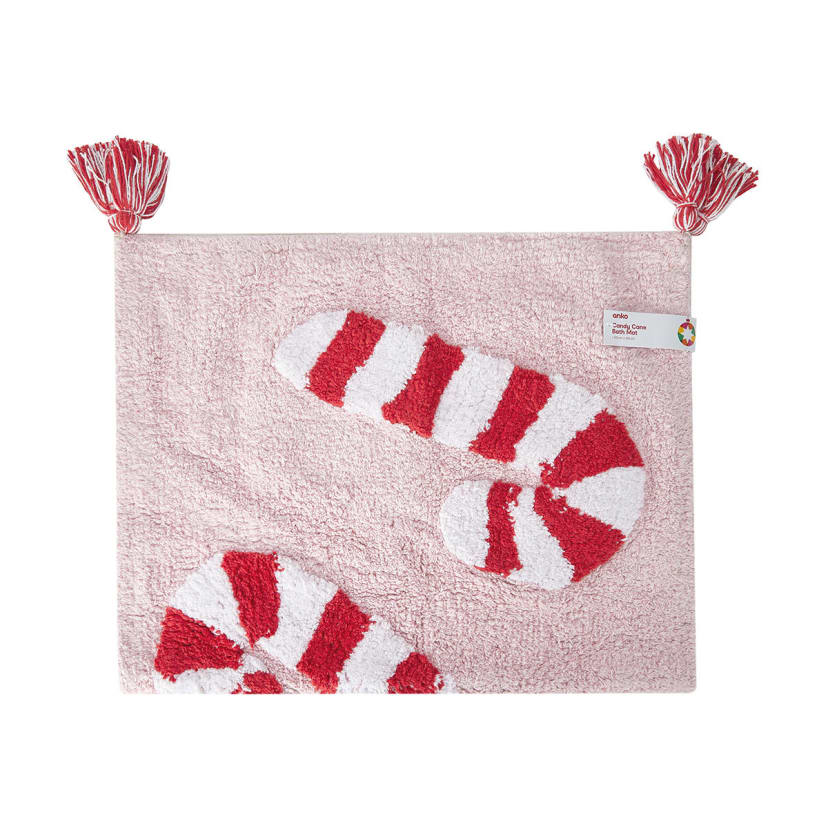 Candy Cane Bath Mat Pink Kmart