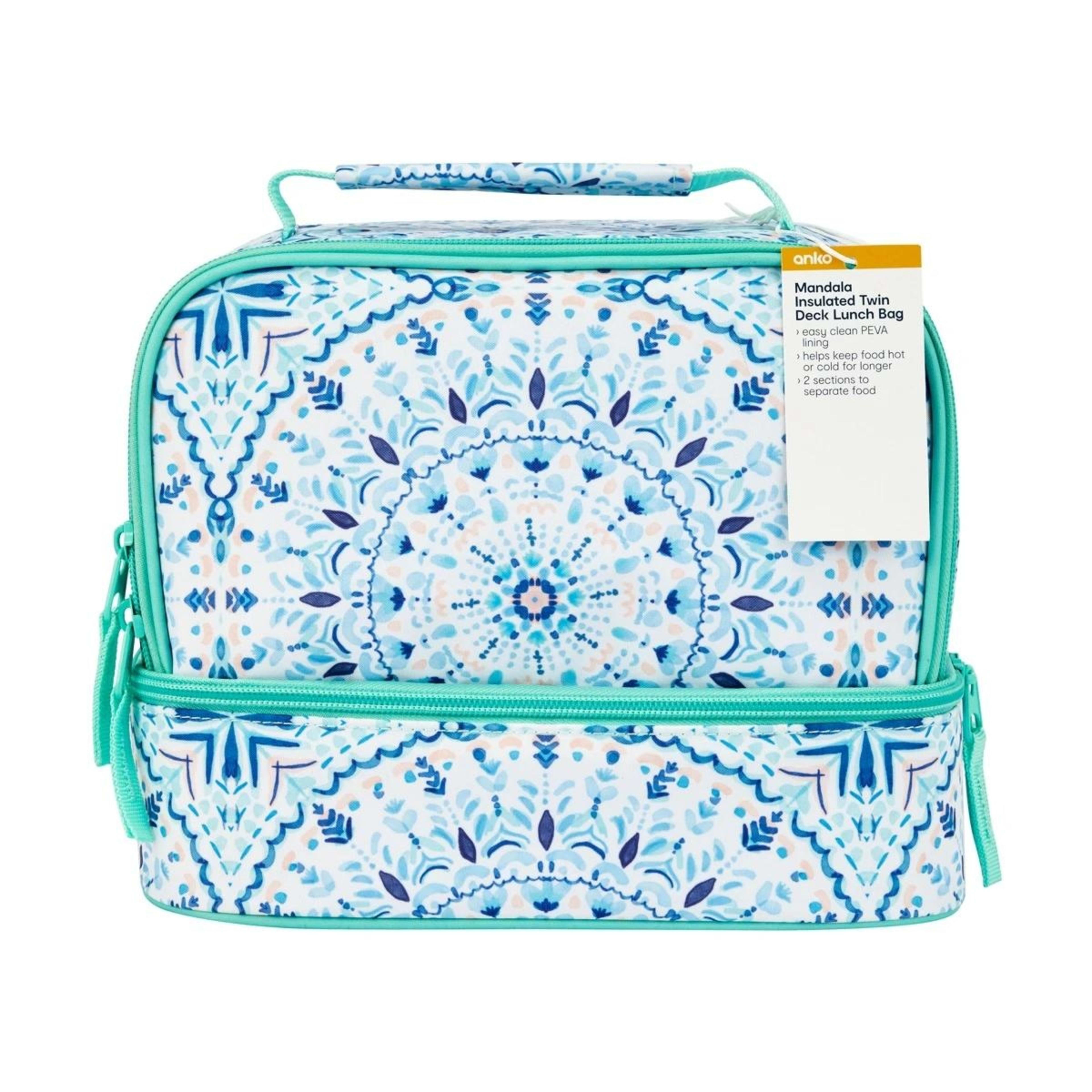4 Mandala Insulated Twin Deck Lunch Bag, 4 of 6