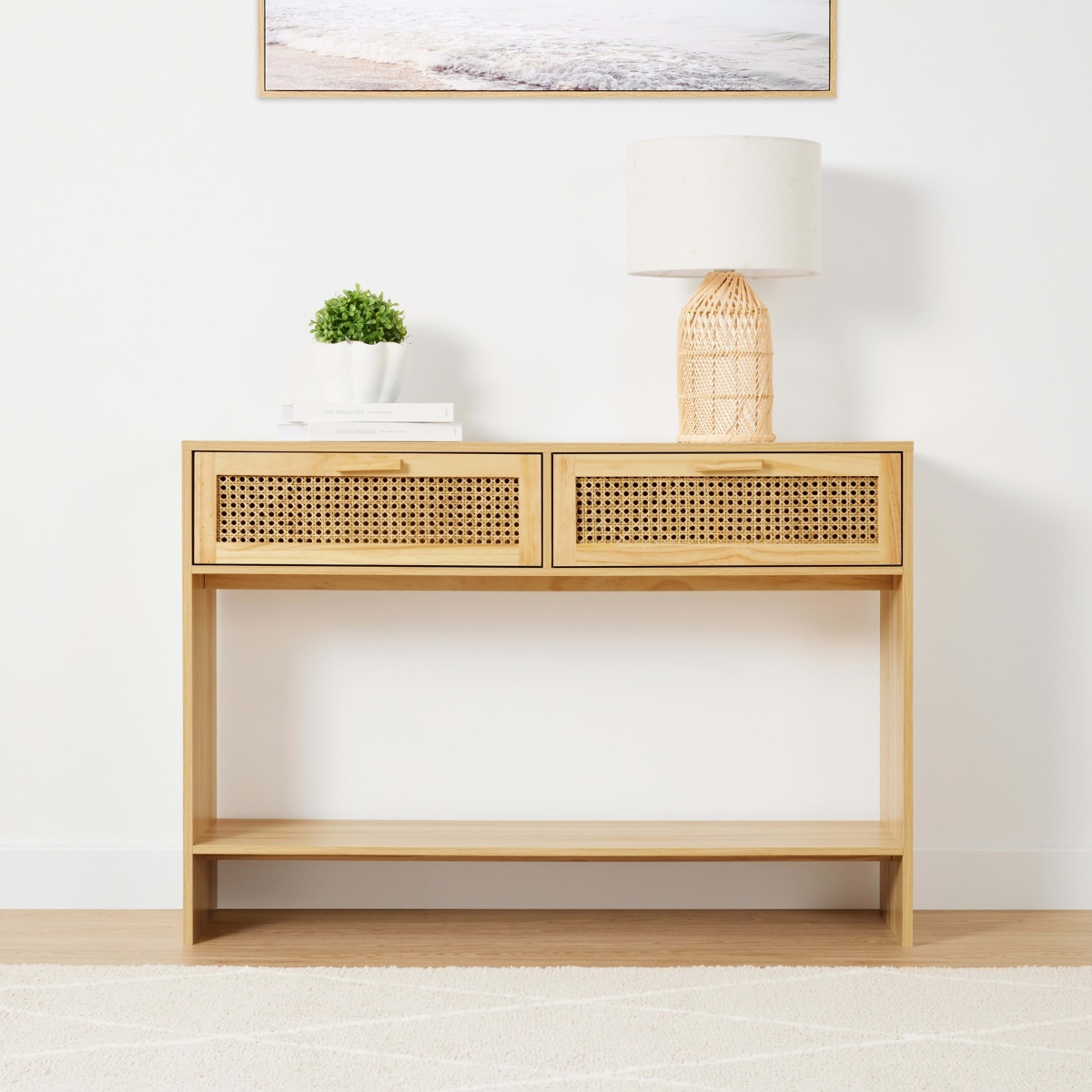 1 Rattan Hall Table