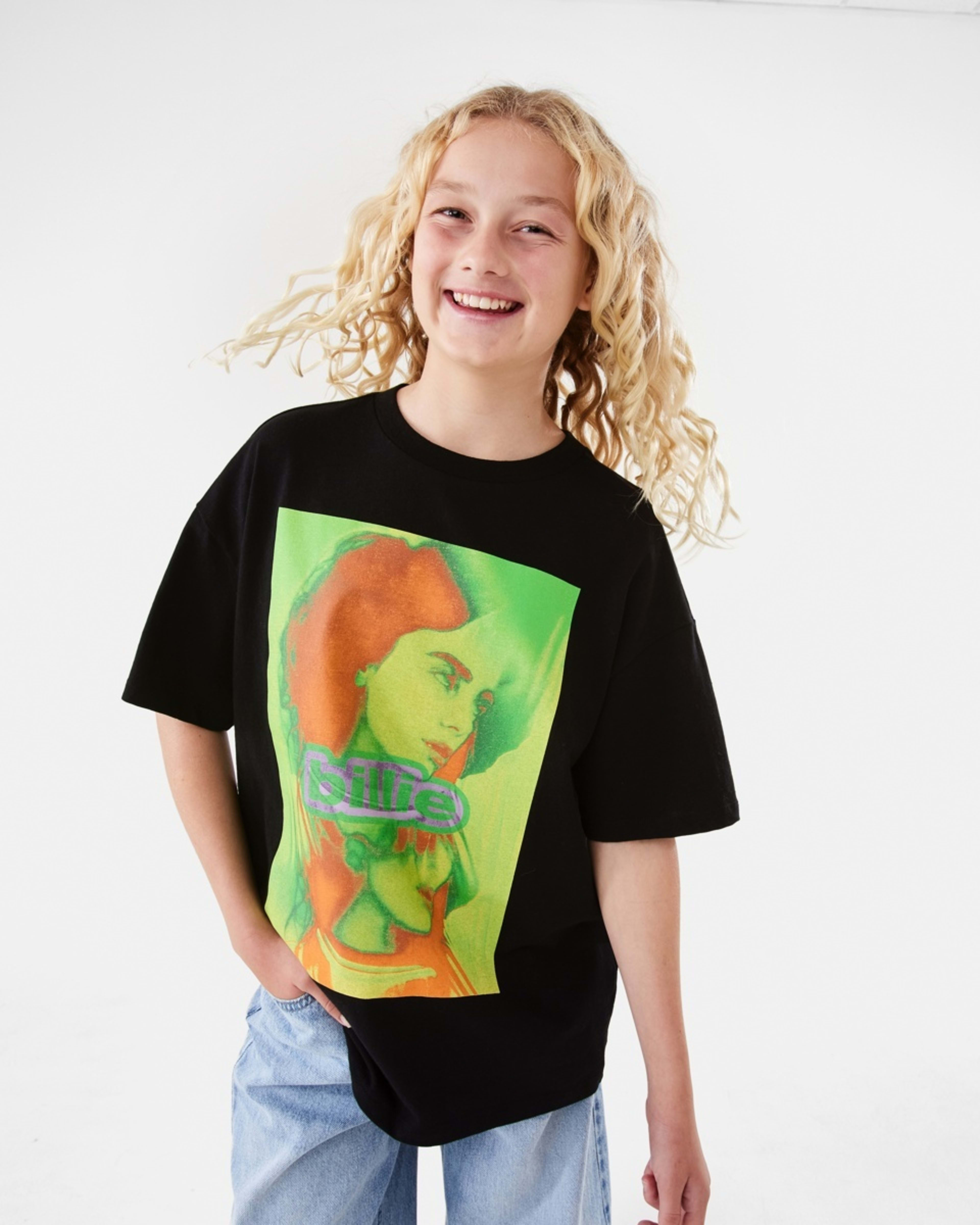 1 Billie Eilish License Oversized T-shirt BILLIE EILISH NEON