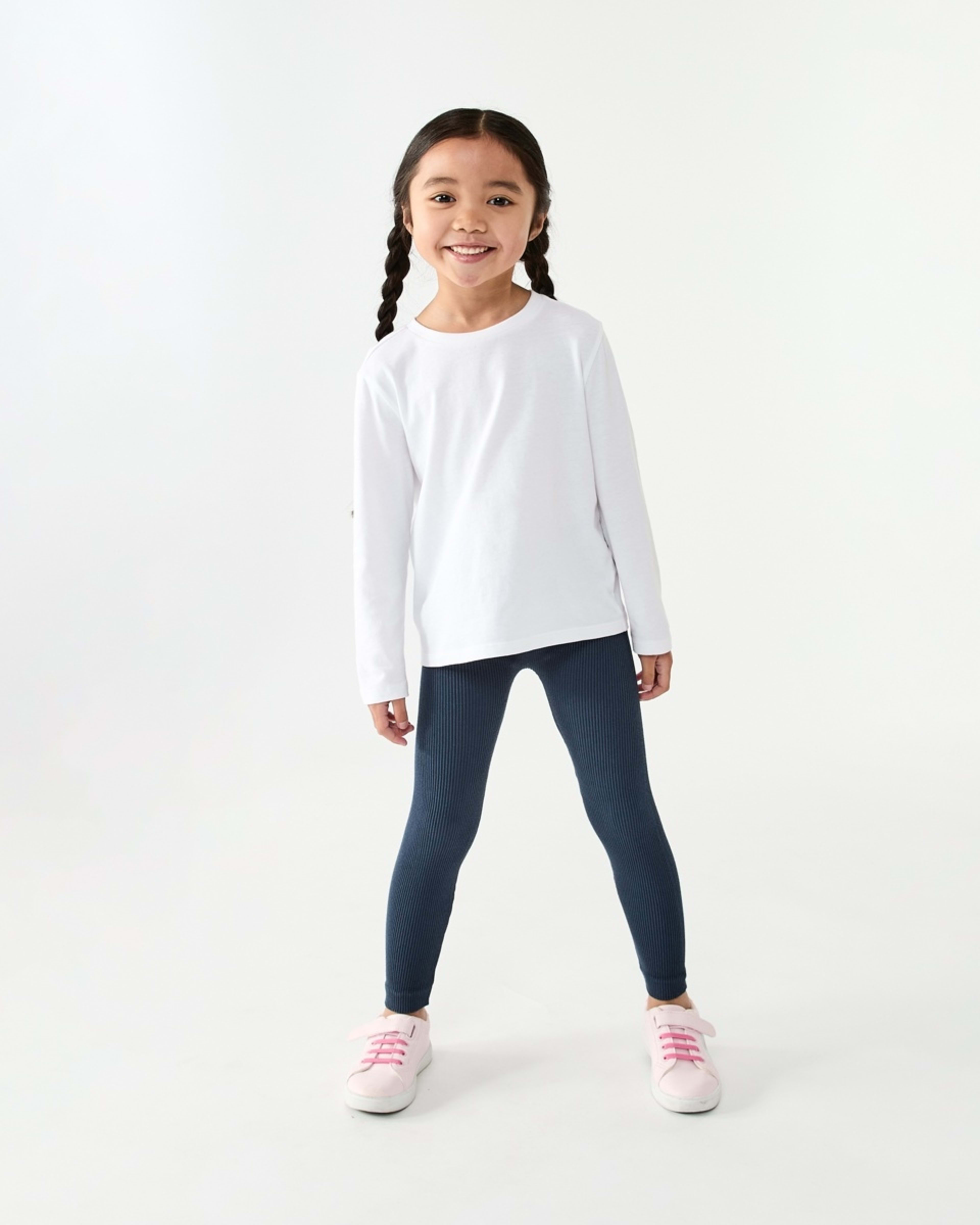 4 Rib Leggings Dress Navy, 4 of 7