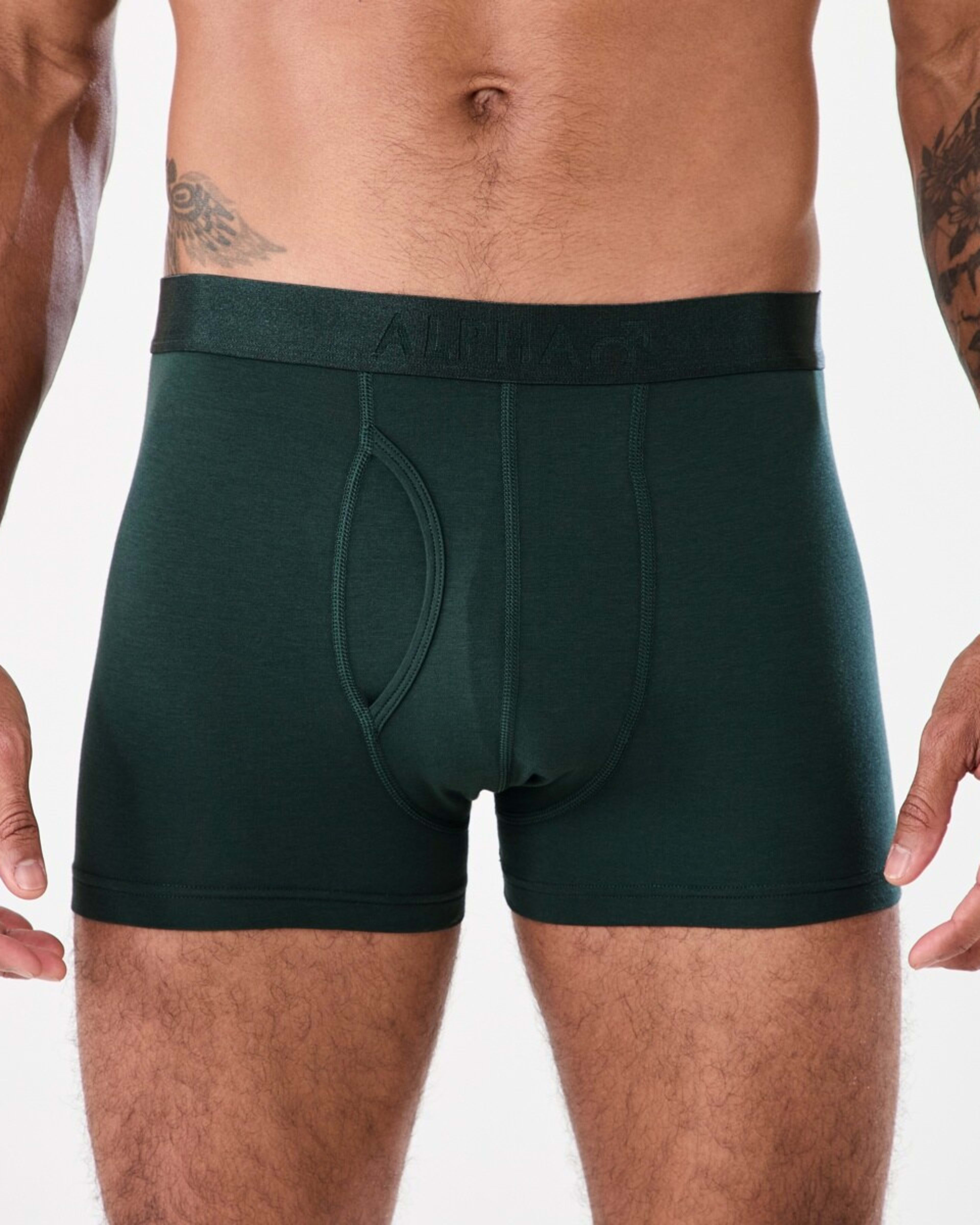 2 3 Pack Cotton Modal Trunks Forest, 2 of 8