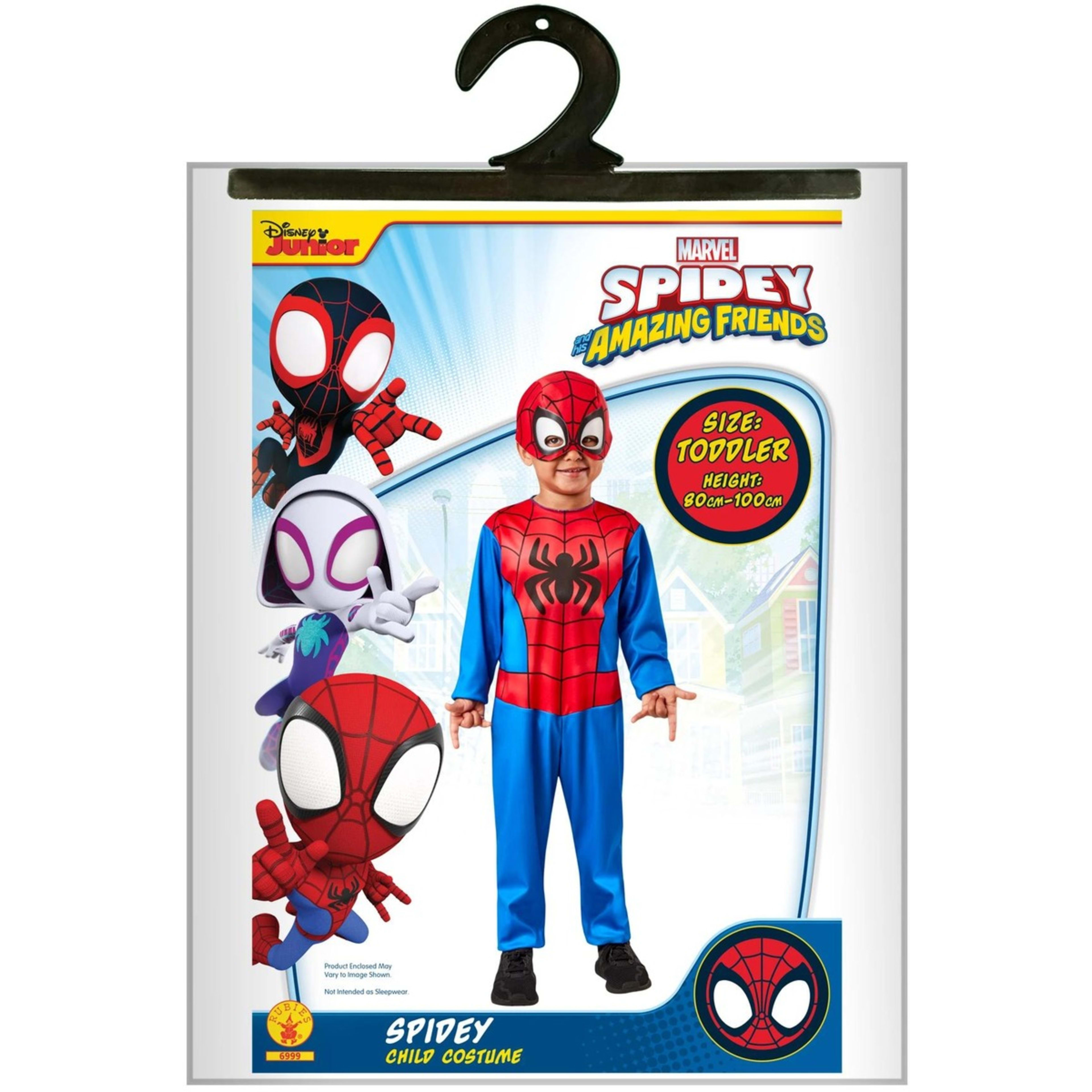 4 Disney Junior Marvel Spidey and His Amazing Friends Spidey Child Costume - Ages 18-36 Months, 4 of 4