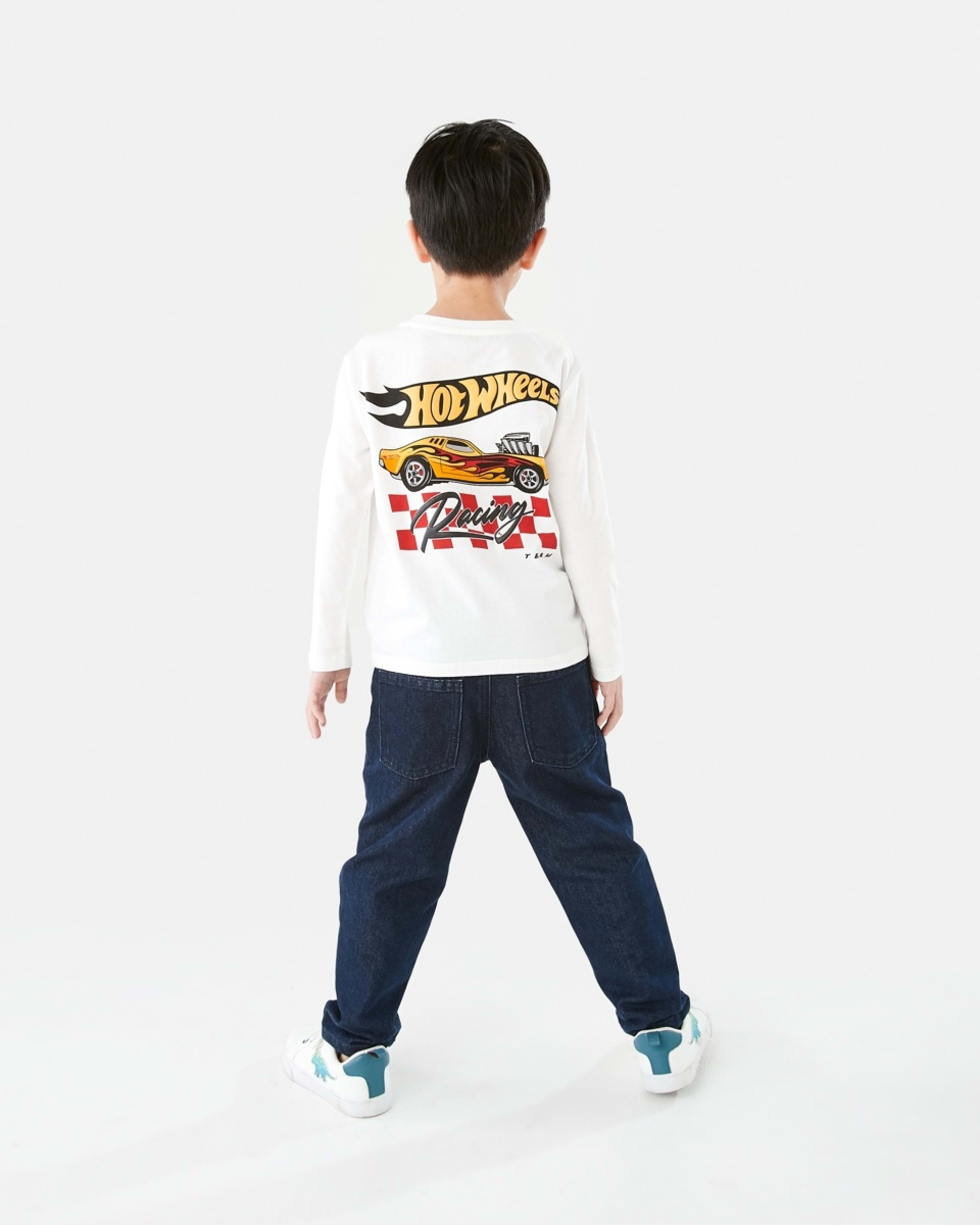 7 Hot Wheels License Long Sleeve T-shirt Hot Wheels Car Racing Team, 7 of 9