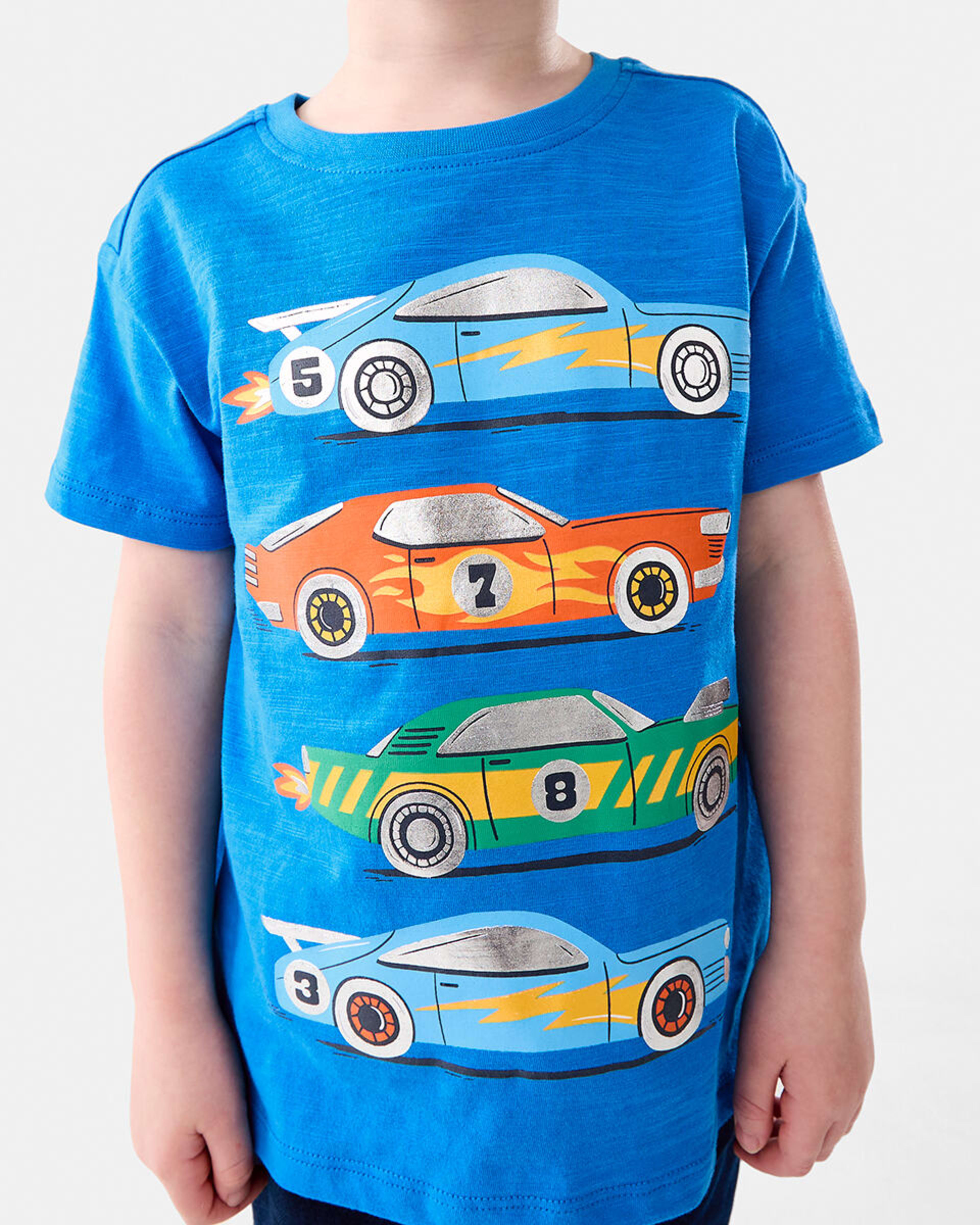 4 Foil Print T-shirt Frn Car, 4 of 8