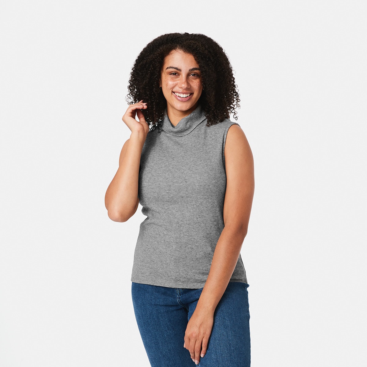 Sleeveless Turtleneck Top - Kmart