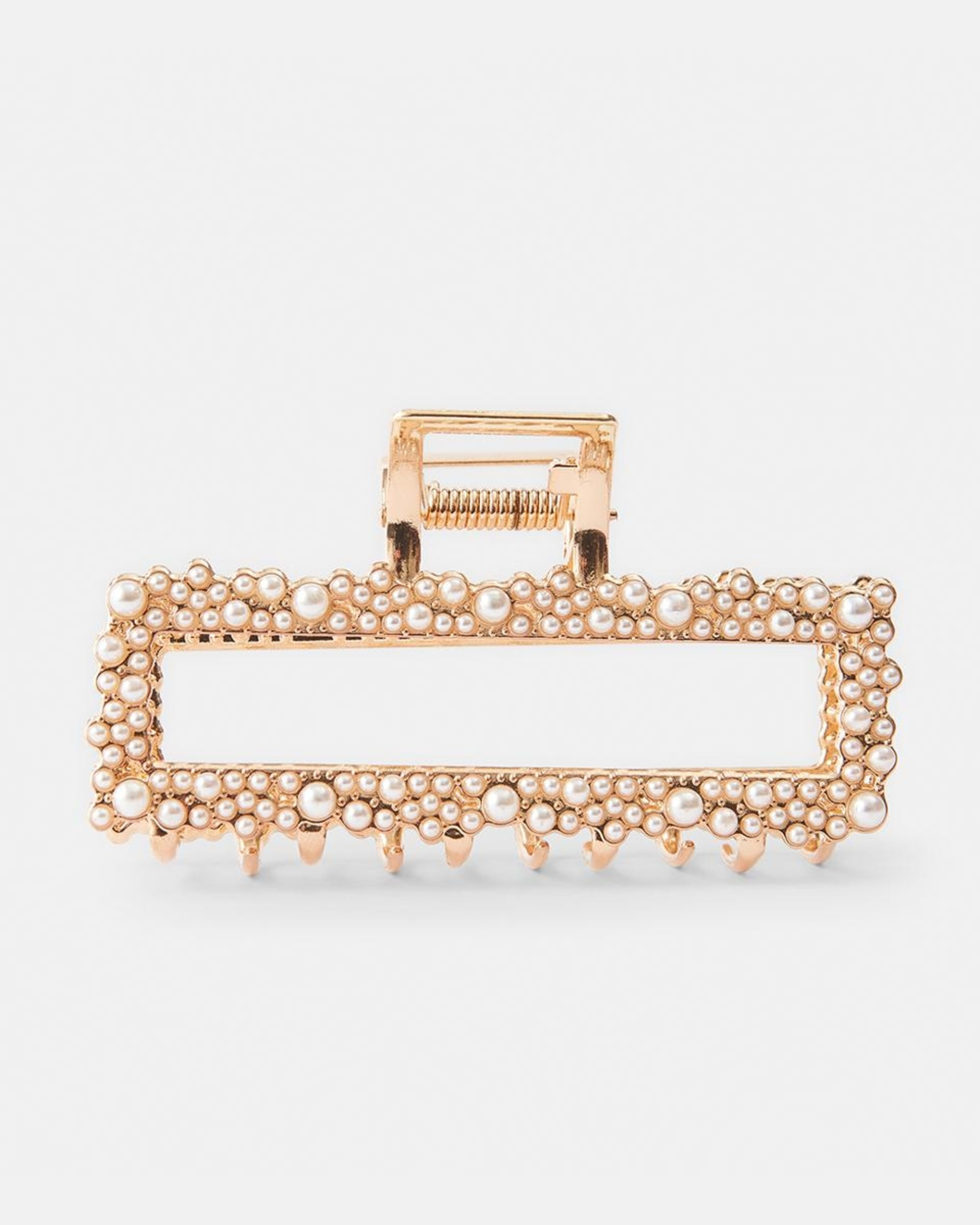 Faux Pearl Gold Tone Claw Hair Clip Kmart