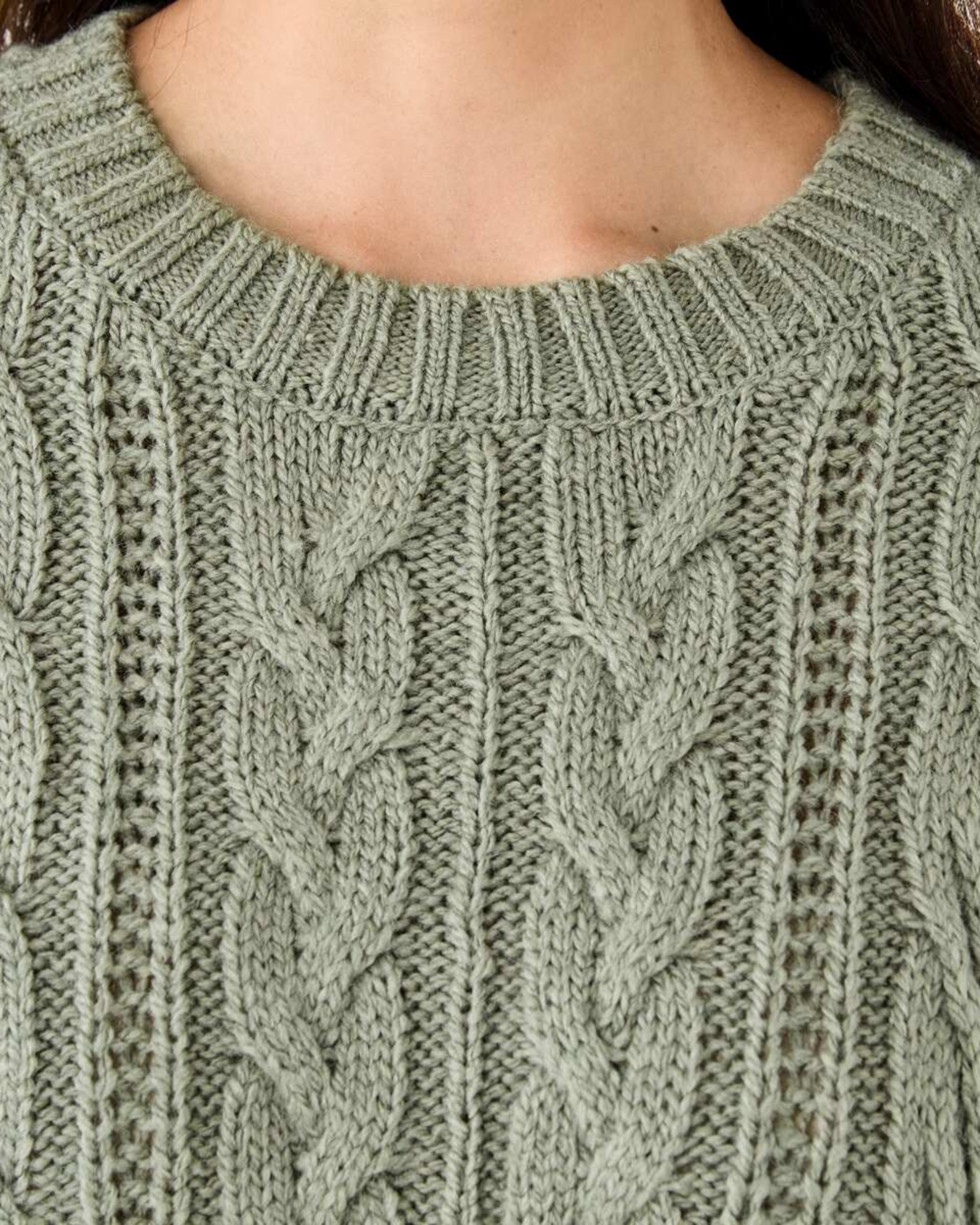 5 Cable Jumper Soft Khaki, 5 of 6