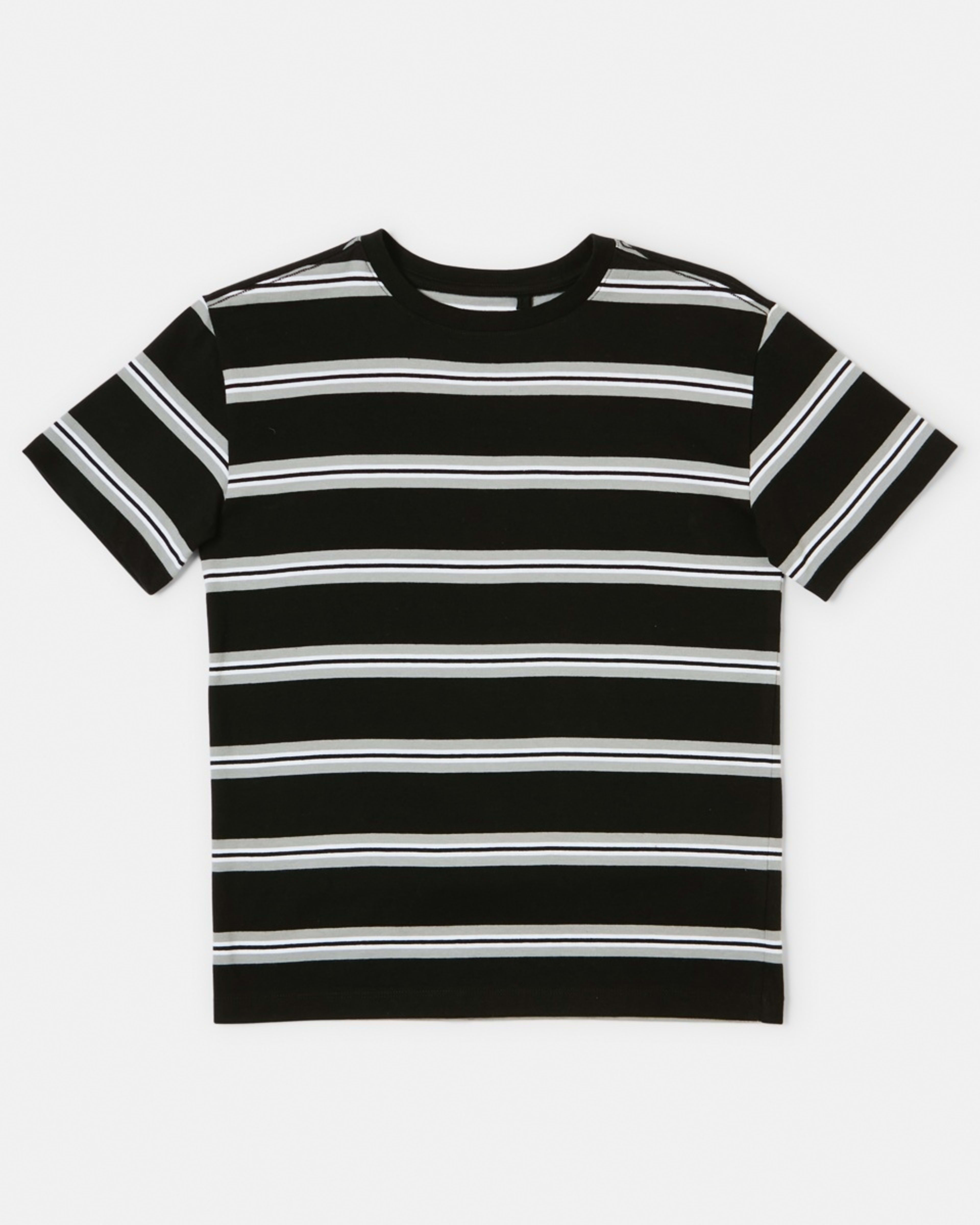 7 Short Sleeve Stripe T-shirt Blk Rtrstr, 7 of 8