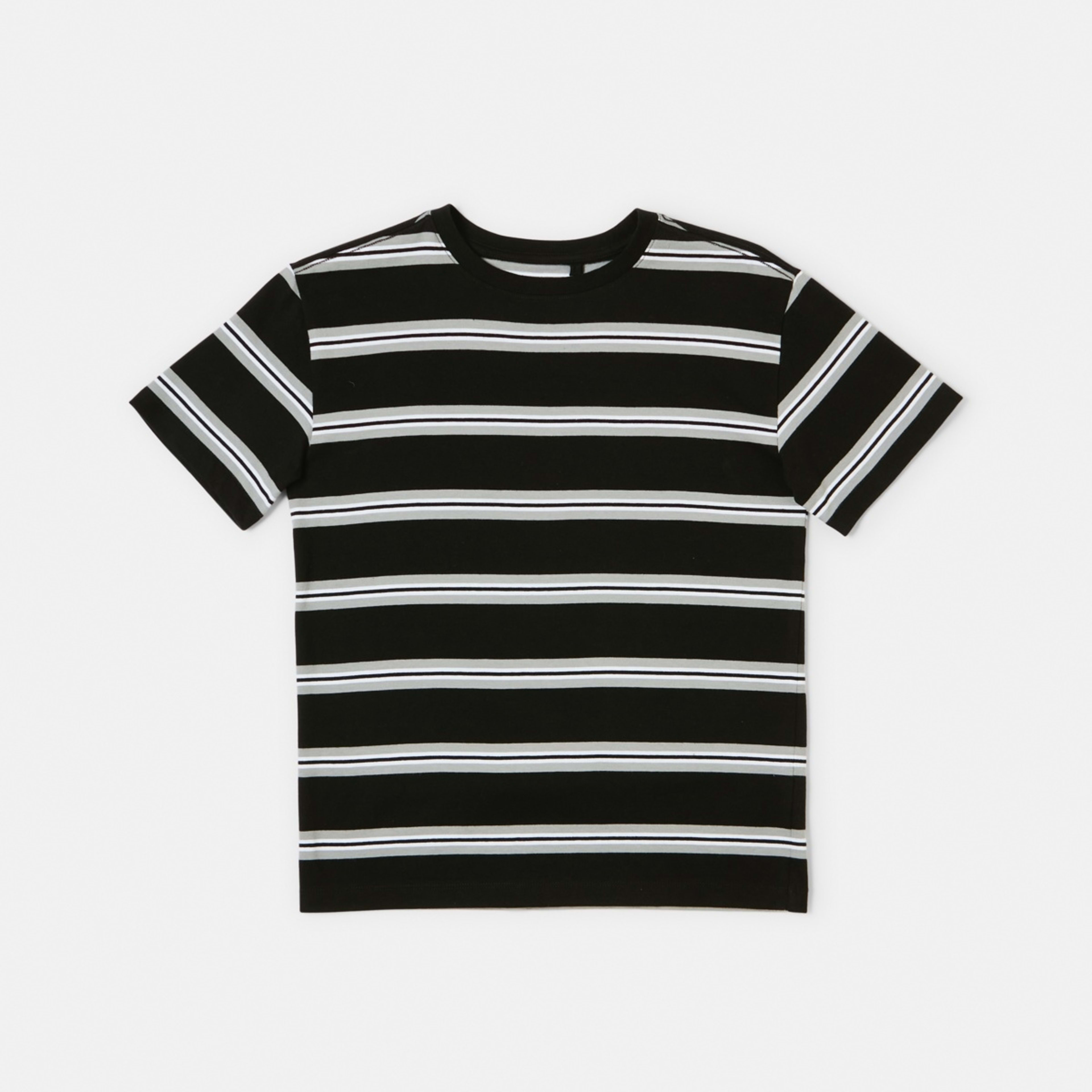 7 Short Sleeve Stripe T-shirt Blk Rtrstr, 7 of 8