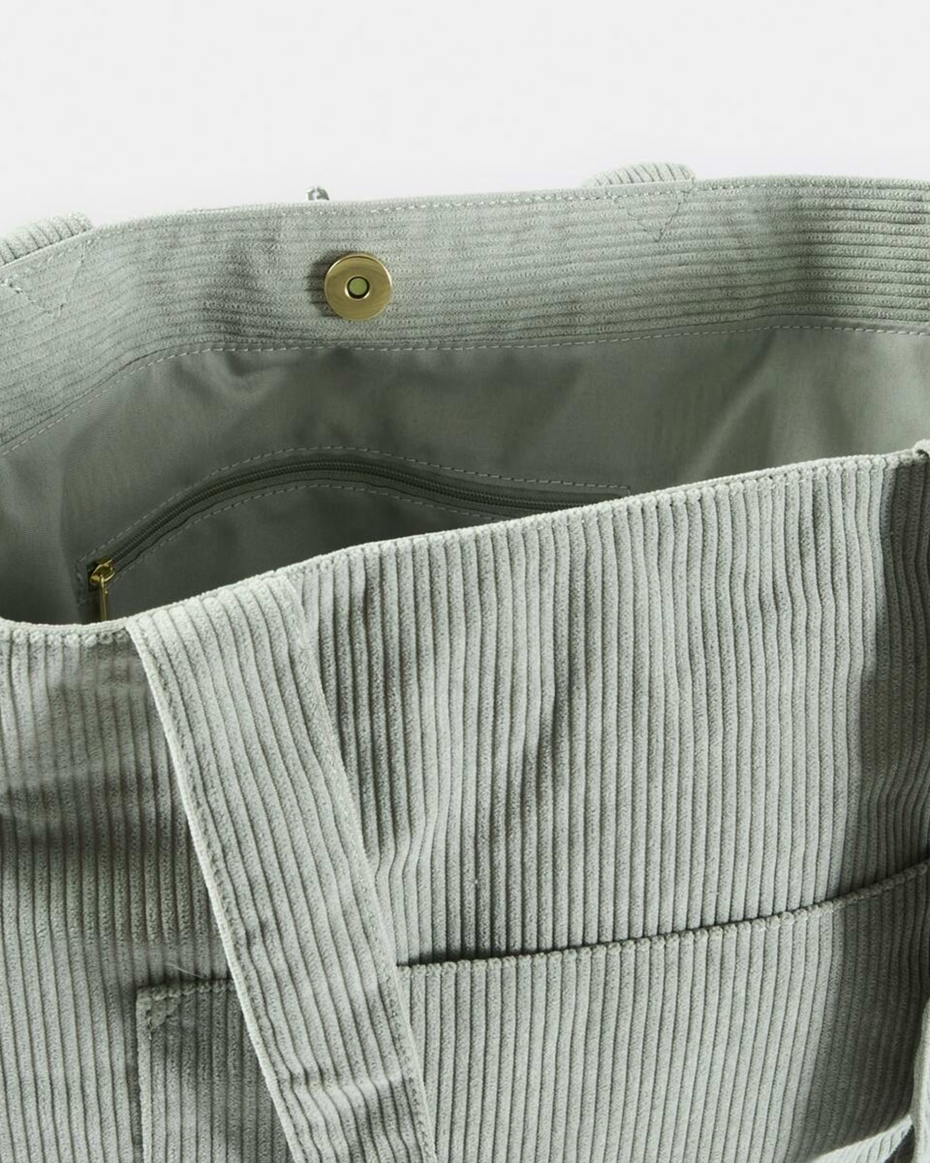 4 Corduroy Tote Bag Soft Khaki, 4 of 5