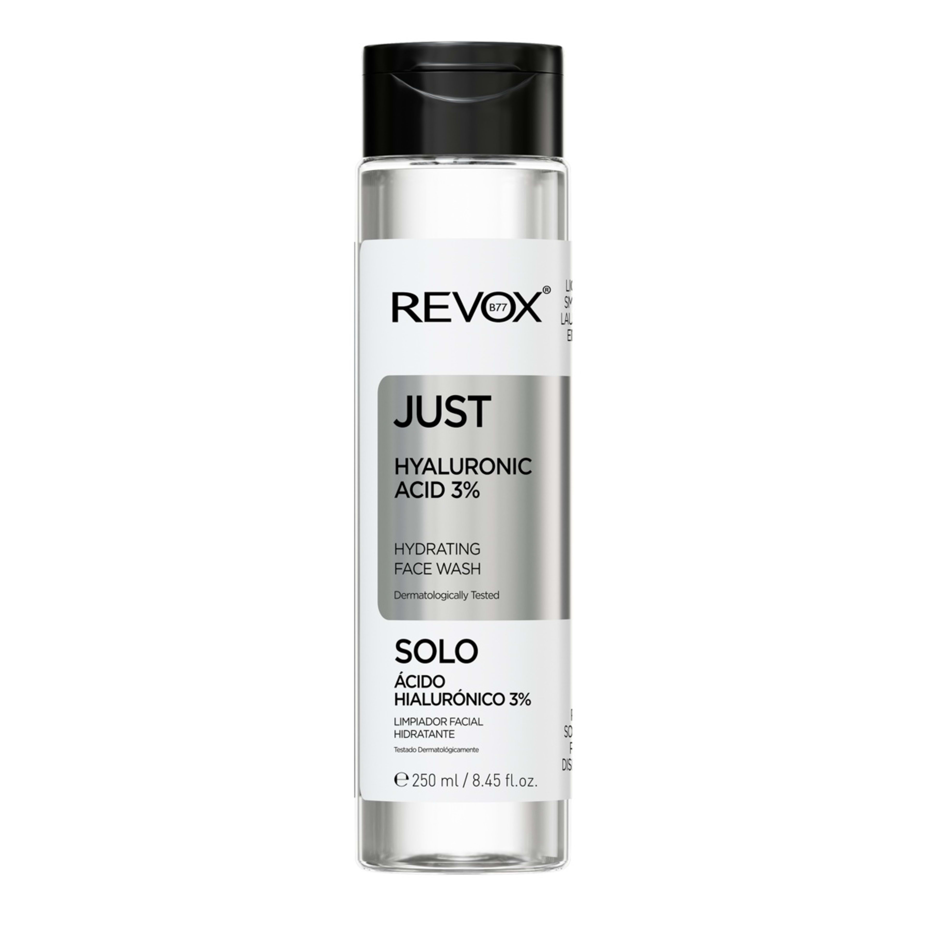 1 Revox B77 Just Hydrating Face Wash 250ml - Hyaluronic Acid 3%