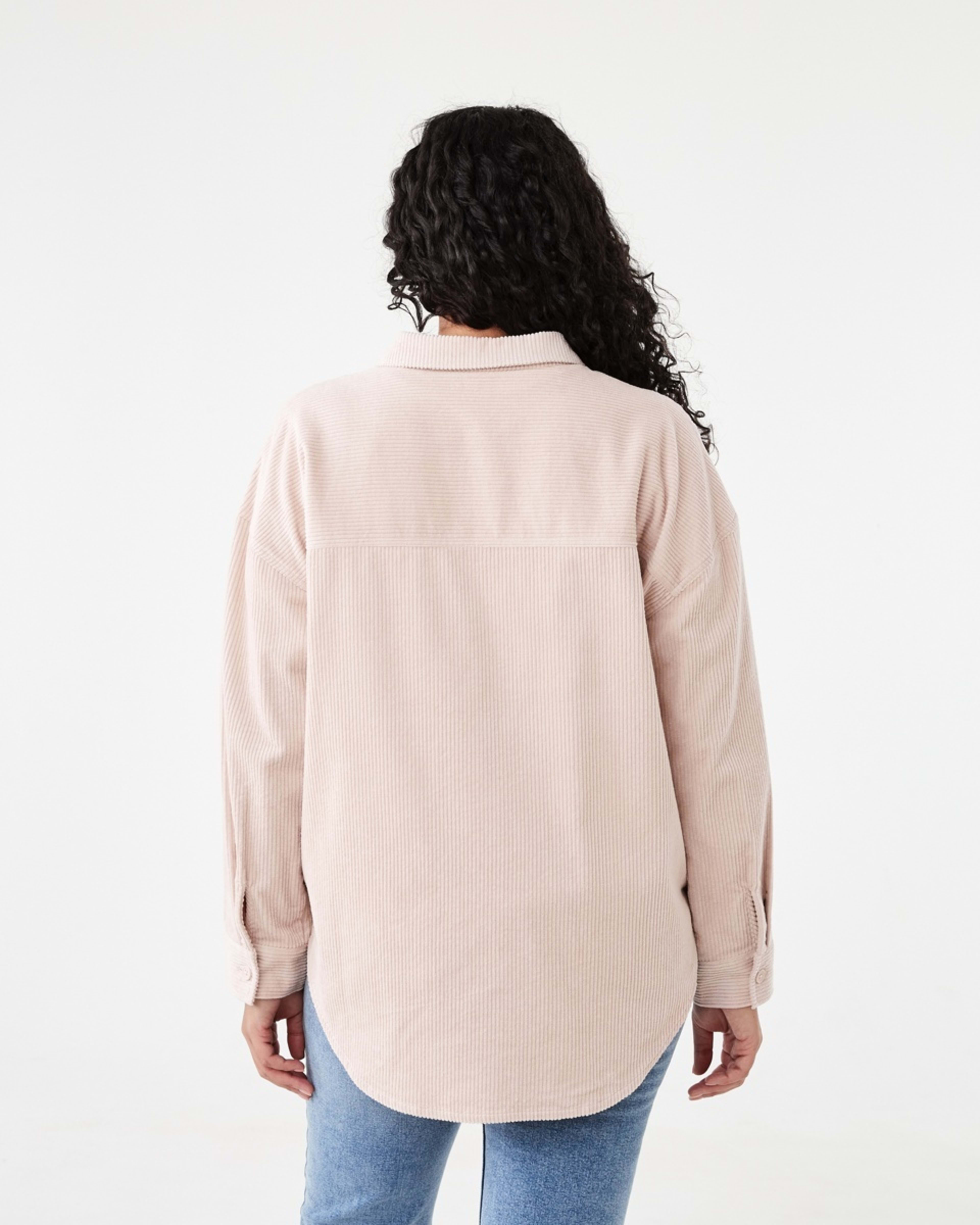 4 Long Sleeve Corduroy Shirt Rose Pink, 4 of 8