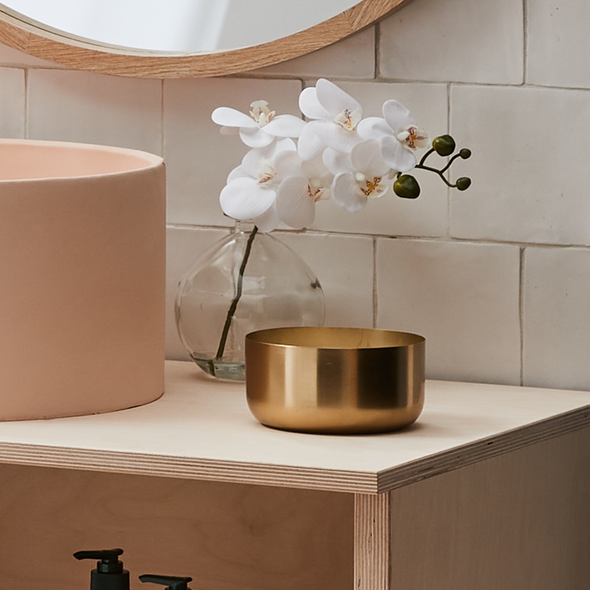 Artificial Orchid in Vase Kmart