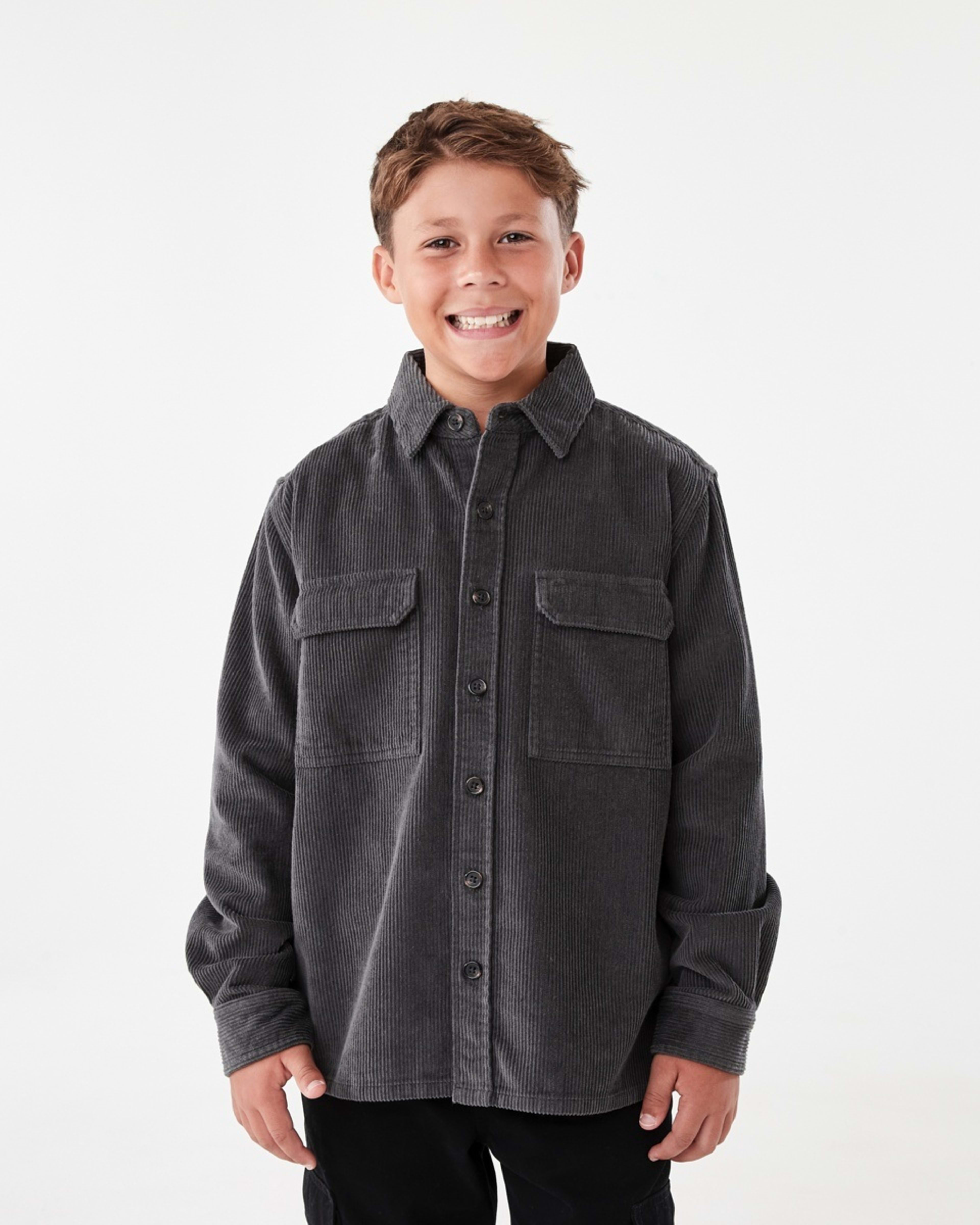 2 Utility Corduroy Overshirt Dark Magnet, 2 of 8