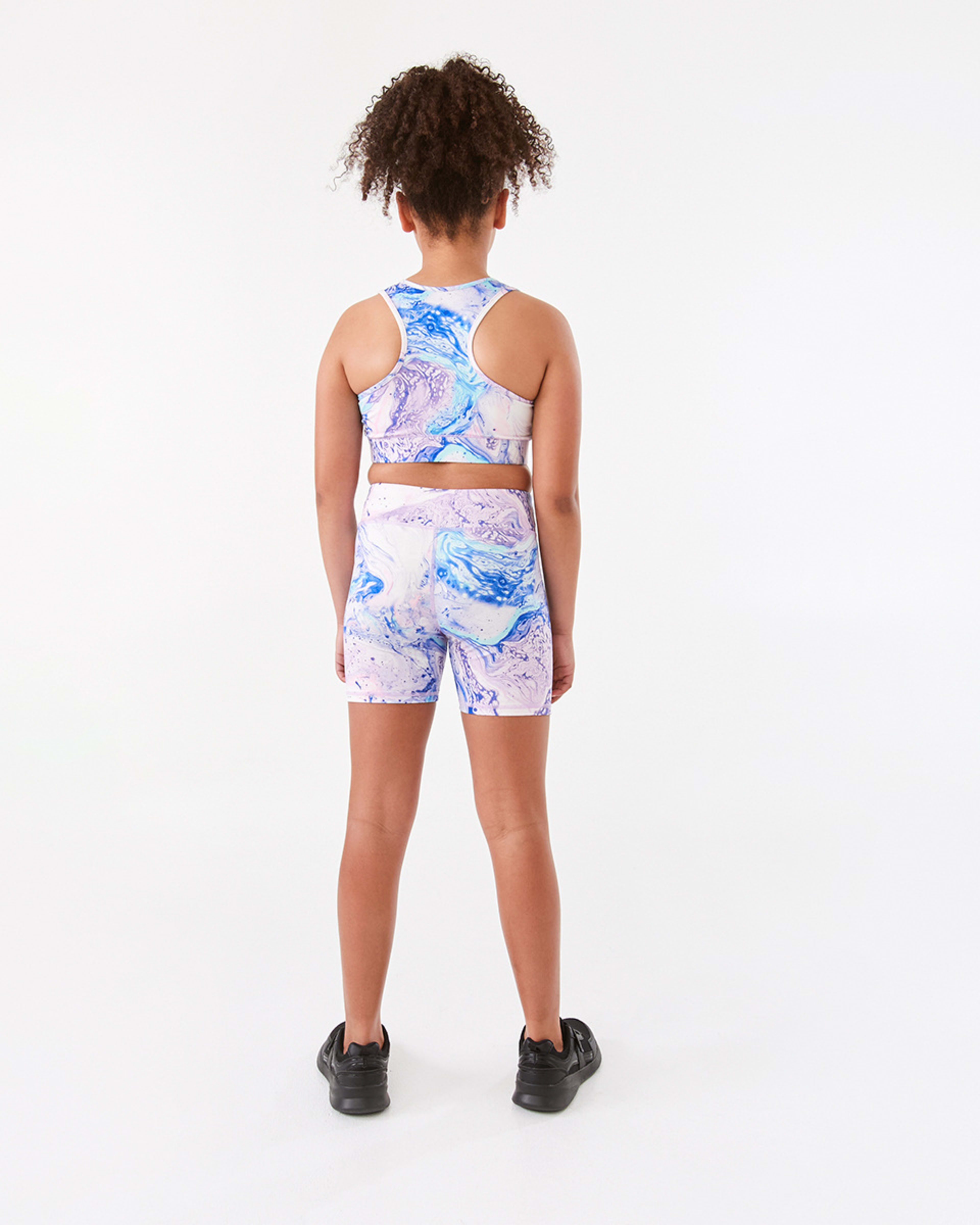 7 Active Kids Printed Crop Top Mlt Marble, 7 of 9