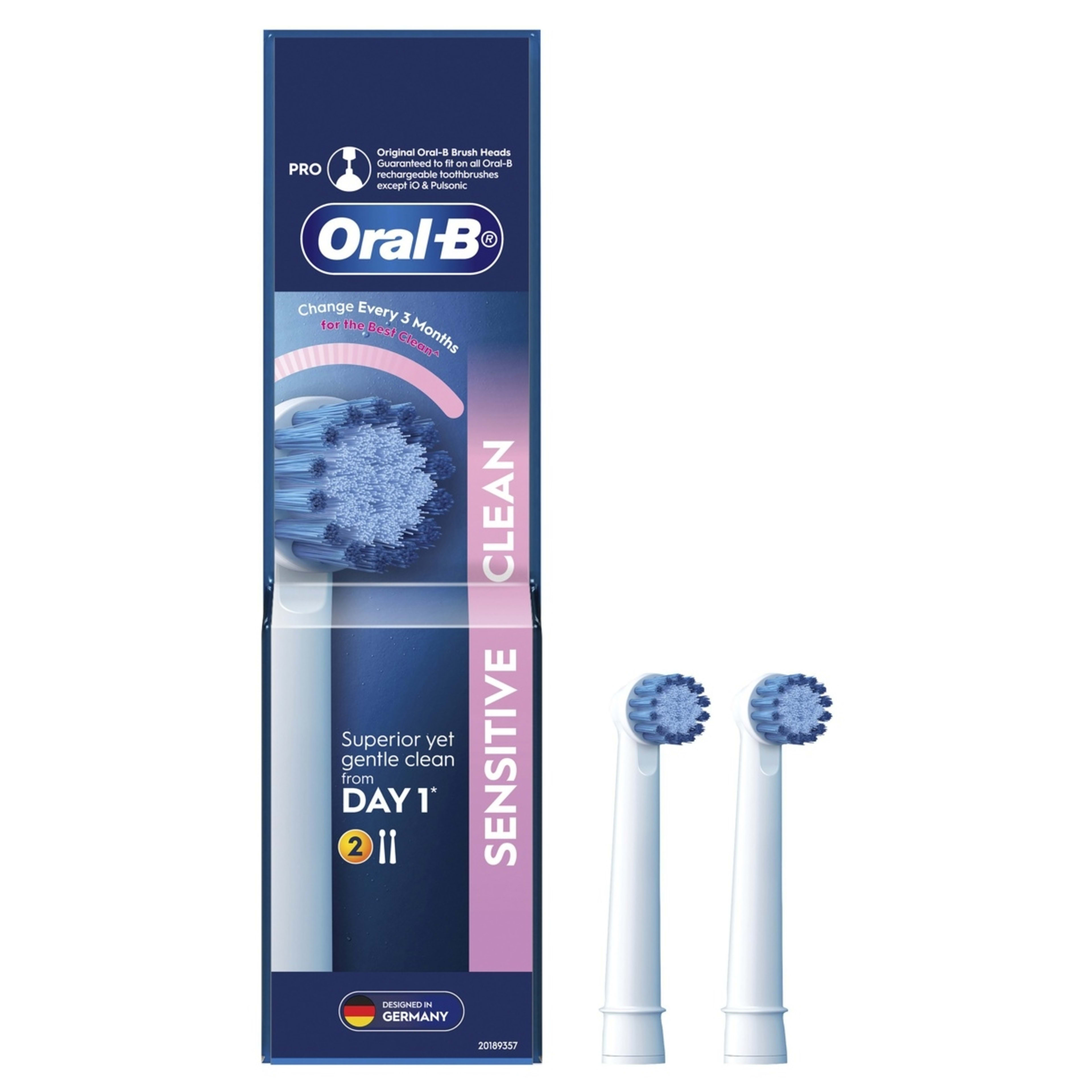 3 Oral-B 2 Pack Sensitive Clean Brush Heads, 3 of 9
