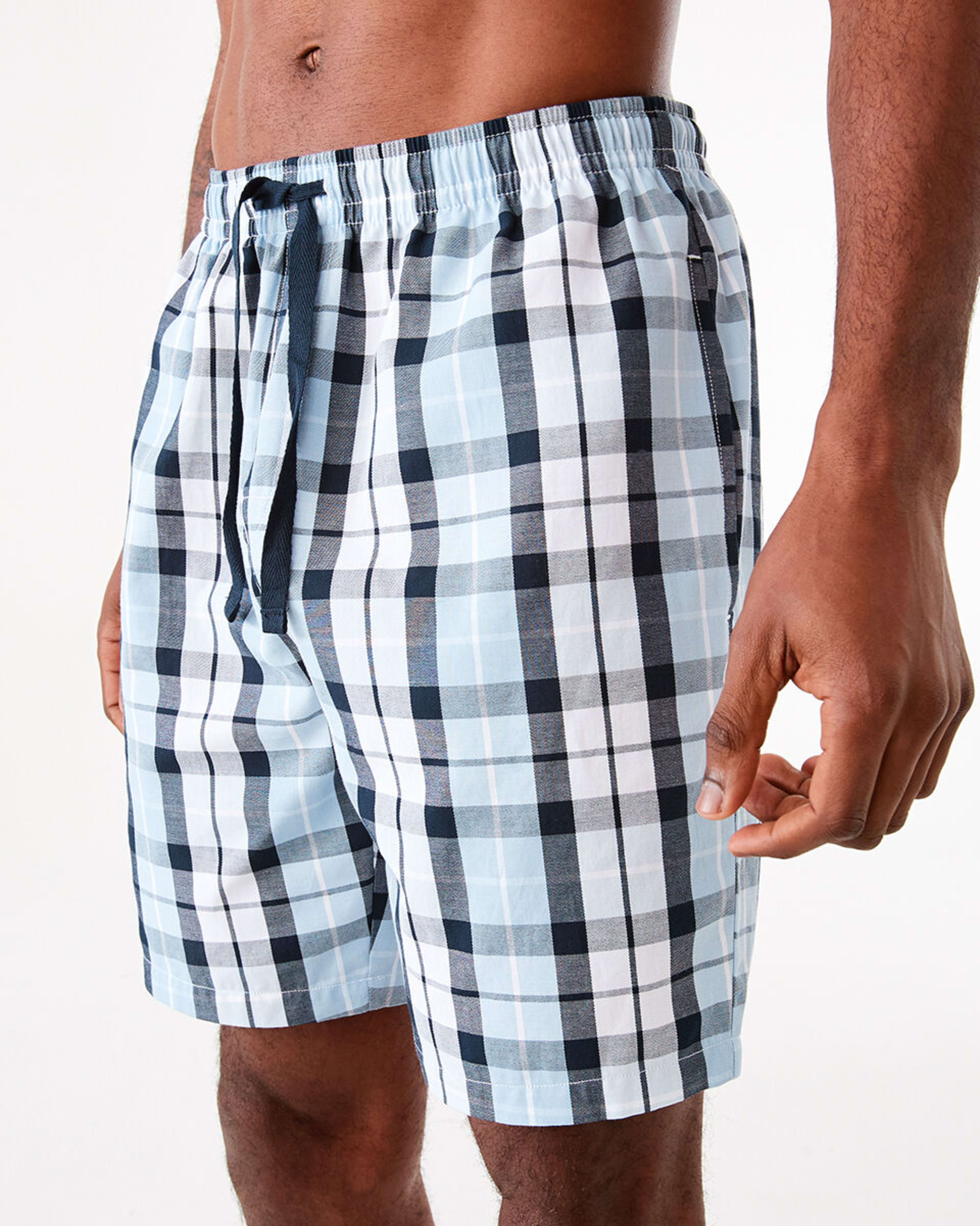 2 Woven Check Shorts Sail Chck, 2 of 7