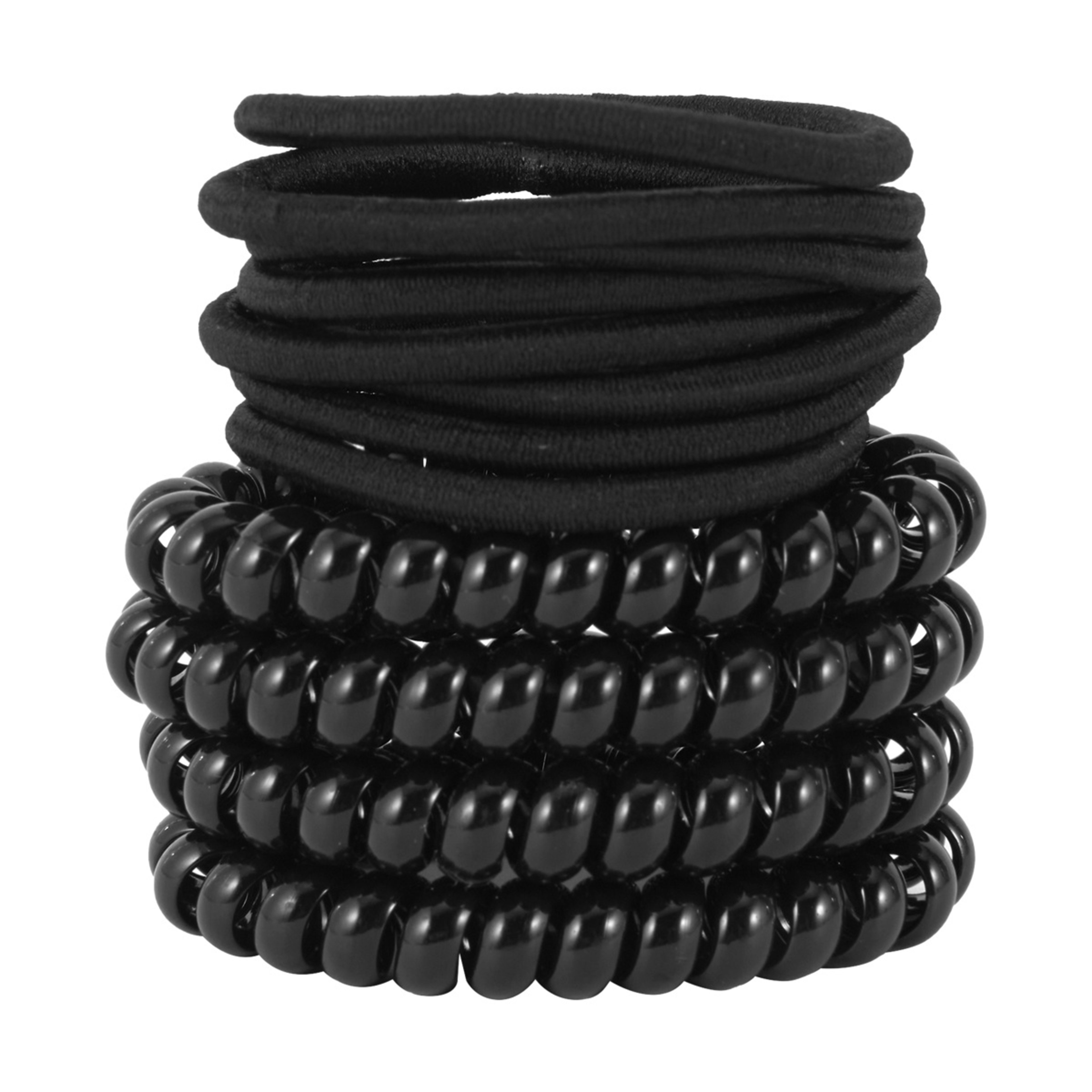 1 OXX Haircare 12 Pack Hair Elastics - Black