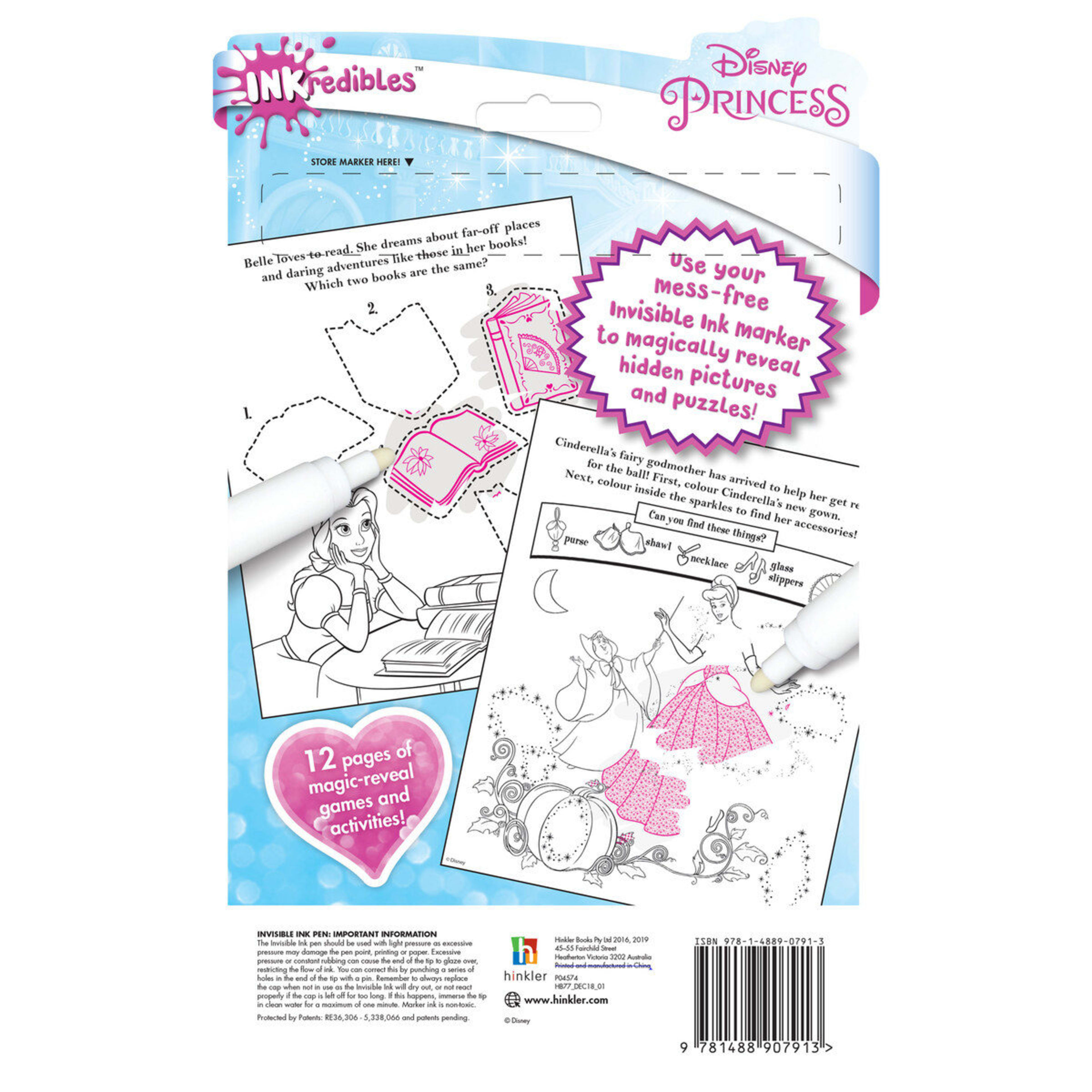 Inkredibles Disney Princess Mess Free Activity Kit - Book - Kmart