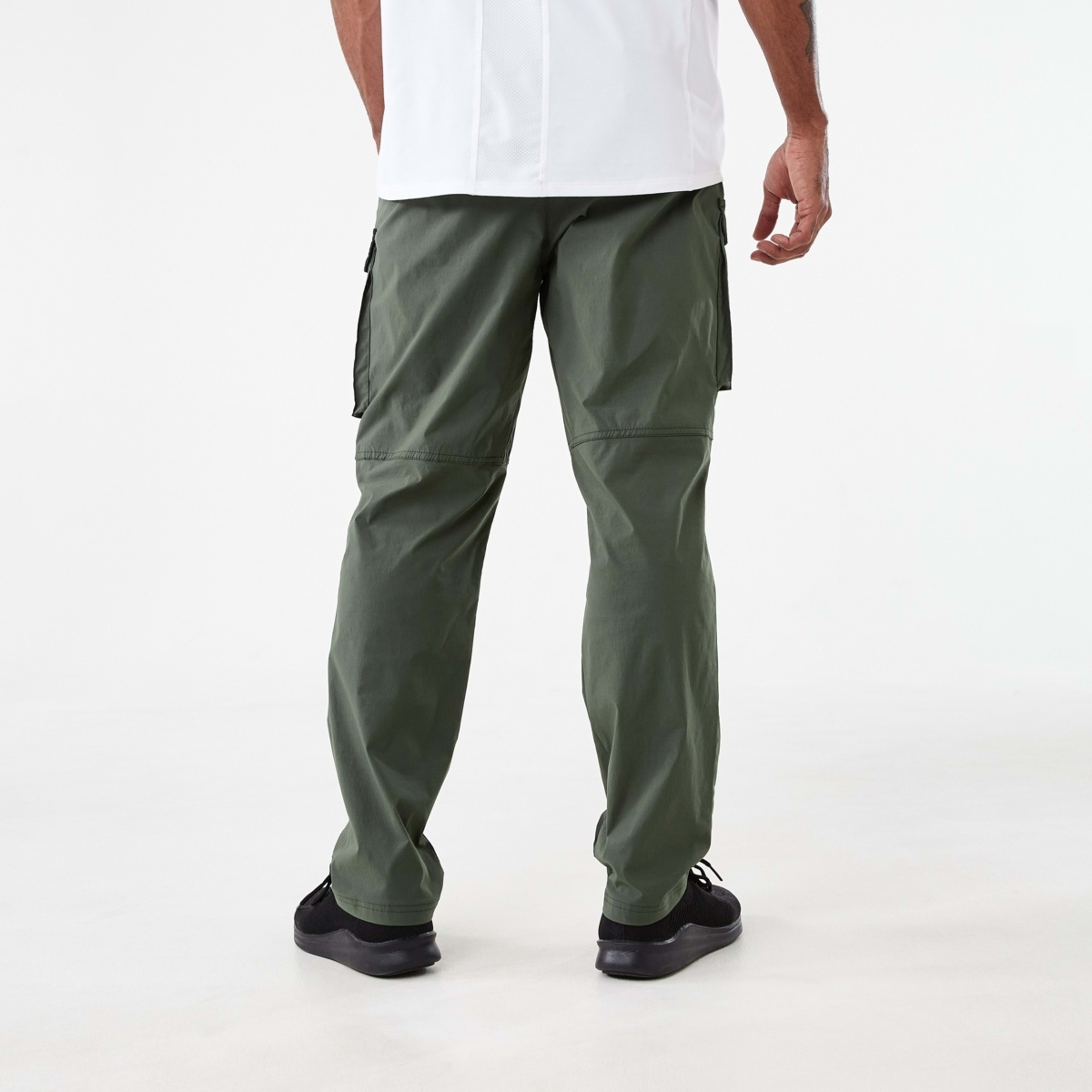 3 Active Mens Woven Cargo Pants Deepest Green, 3 of 6