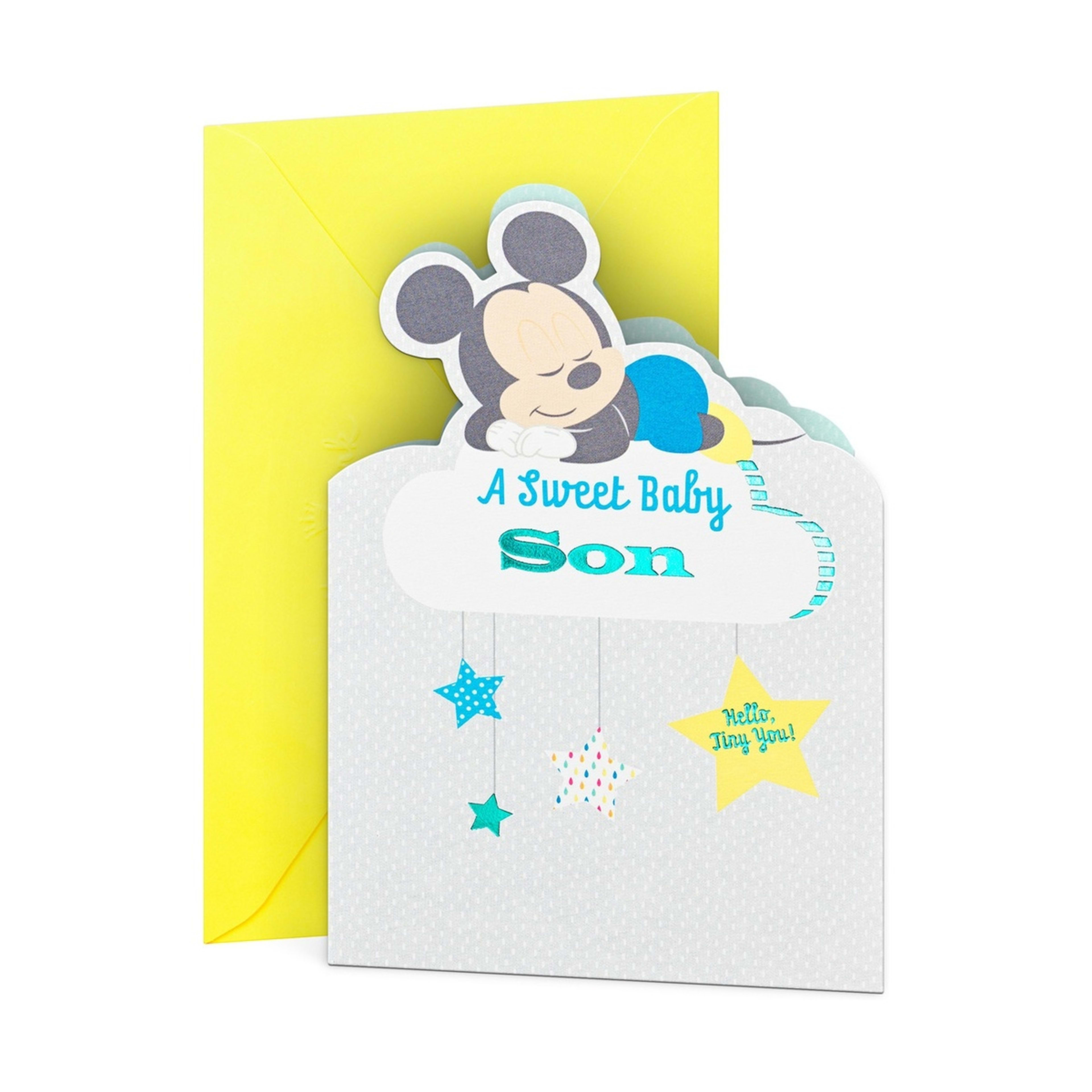 1 Hallmark Baby Card - Sleeping Mickey