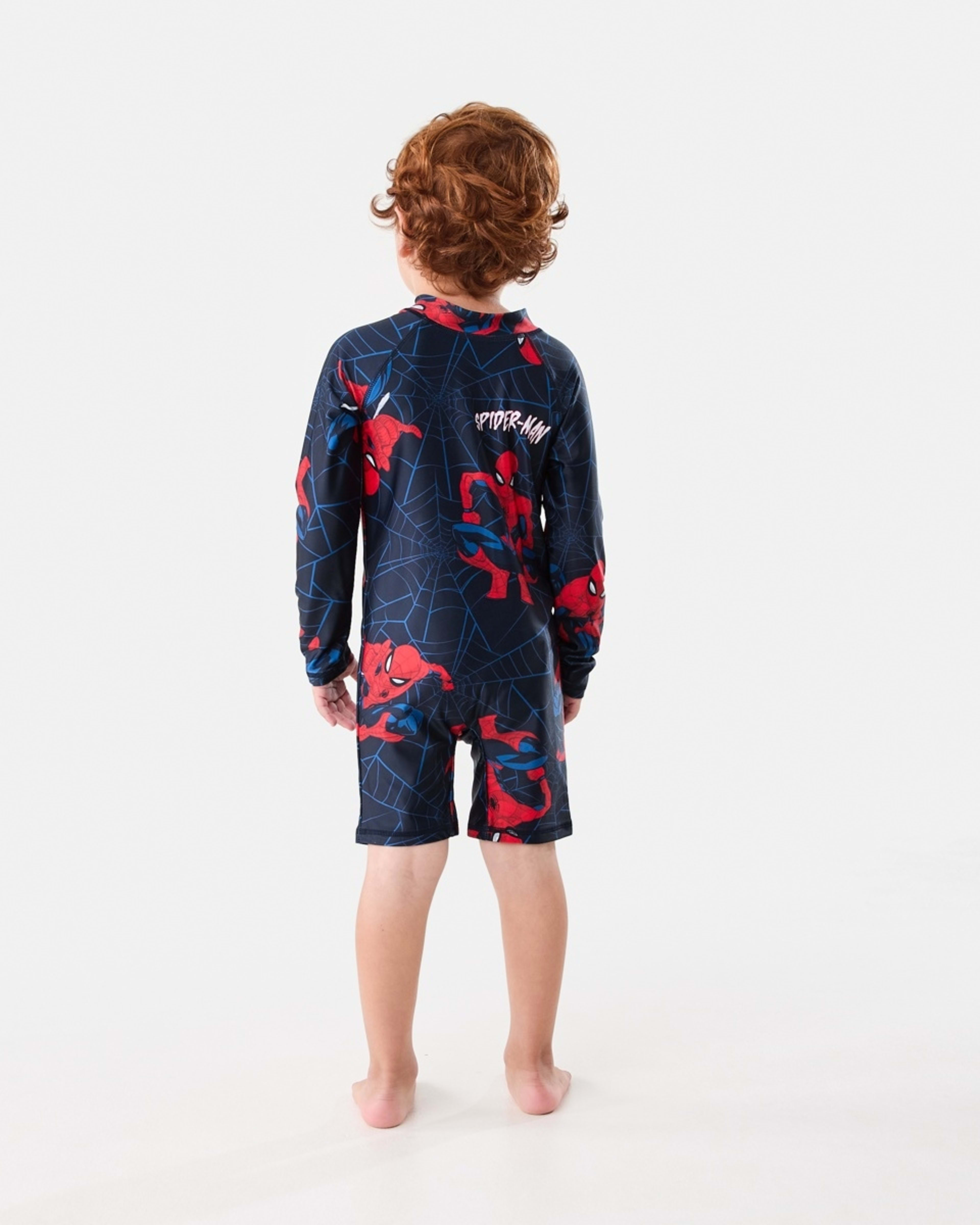 2 Spider-Man License Long Sleeve Swimsuit Spiderman, 2 of 5
