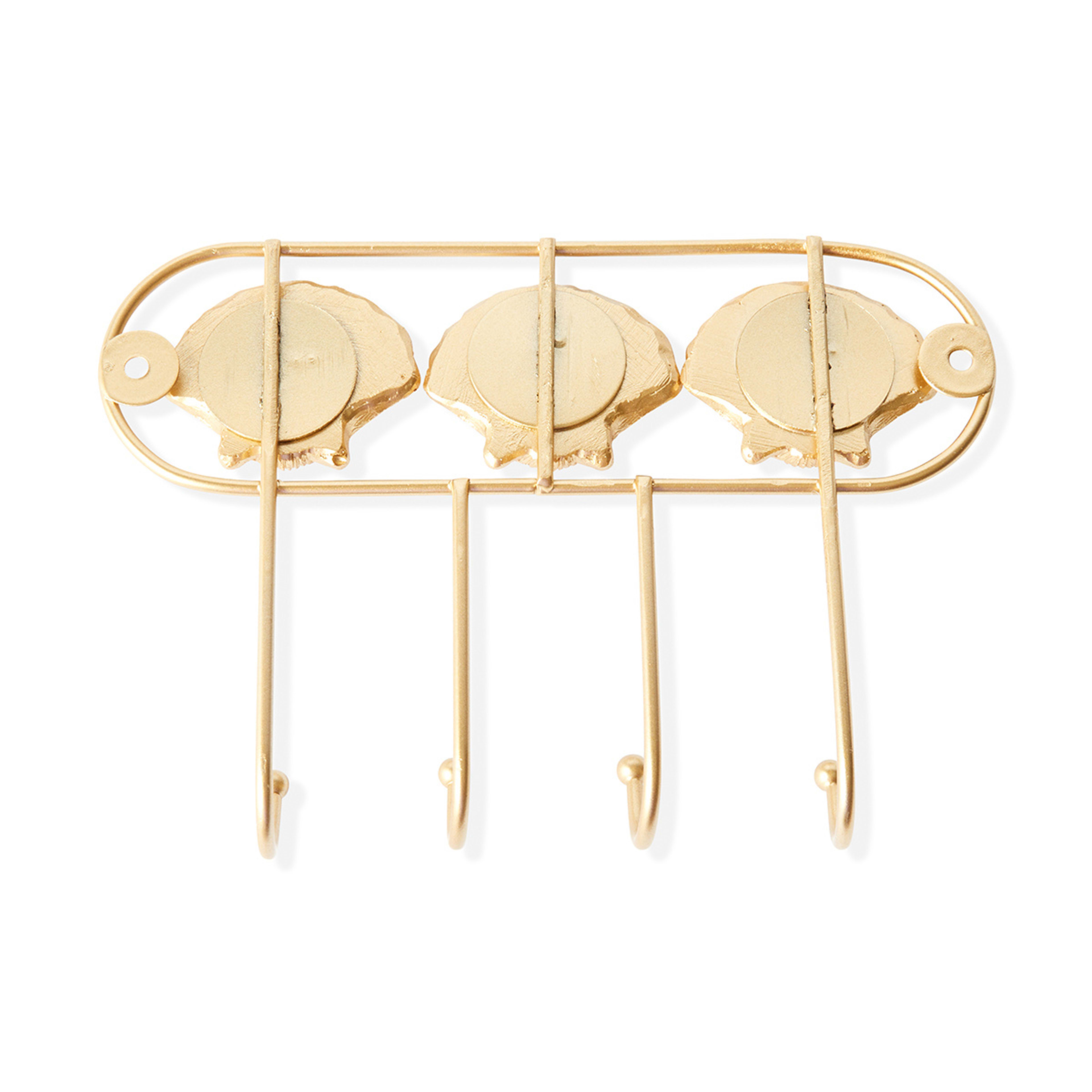 Shell Key Hook Gold Look Kmart