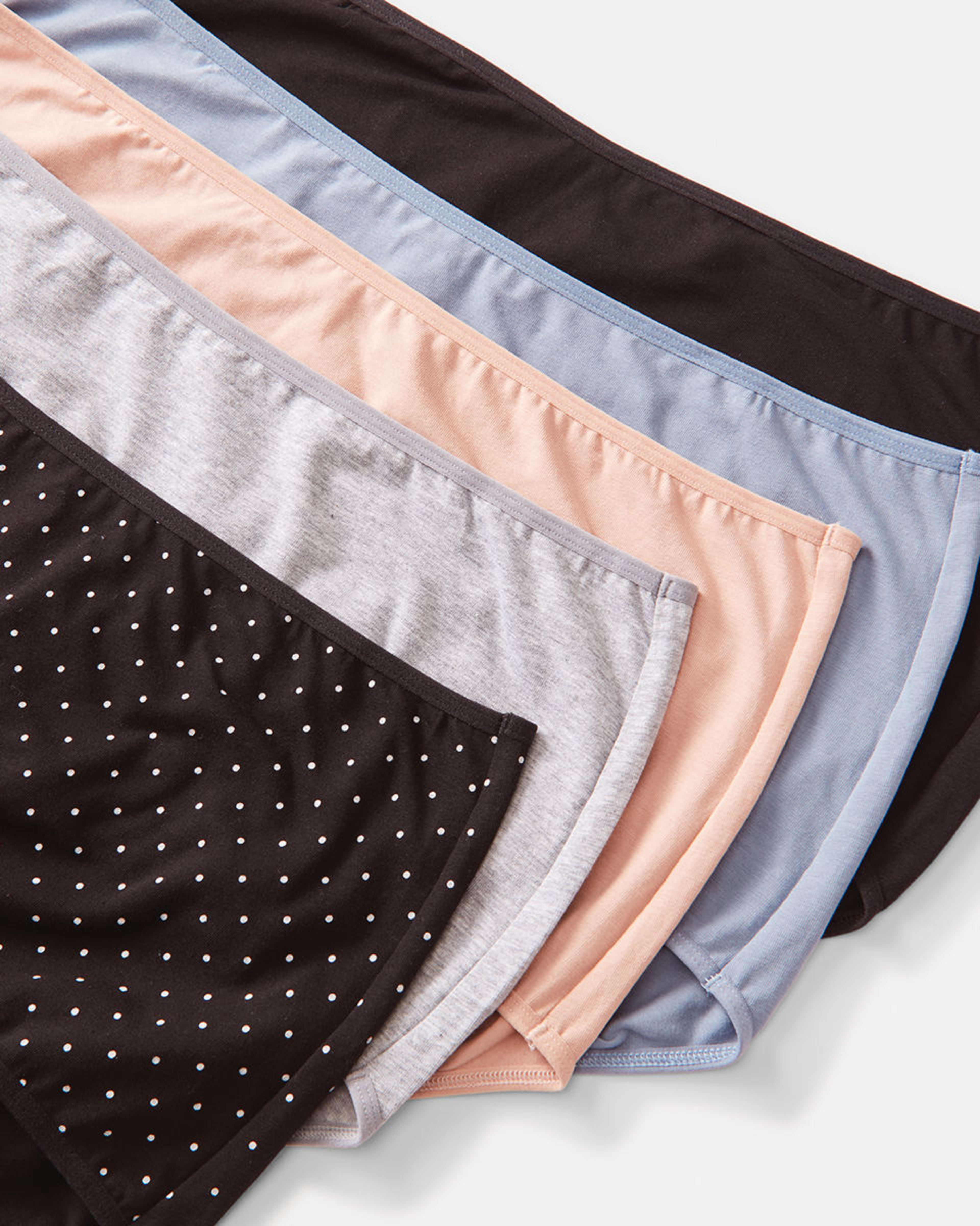 5 Pack Curve Cotton Stretch Full Briefs Kmart NZ