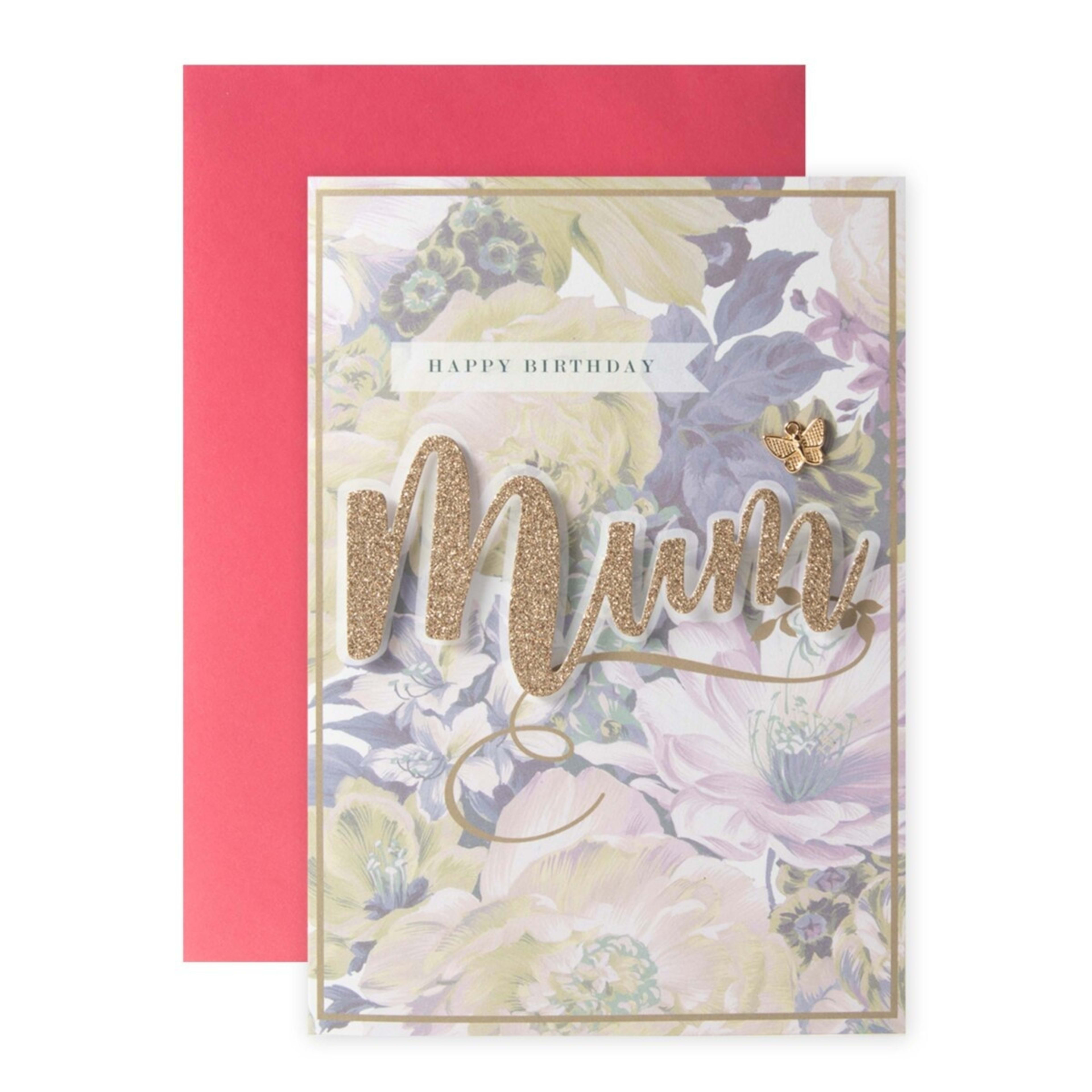 1 Connections from Hallmark Birthday Card For Mum - Butterfly & Flowers