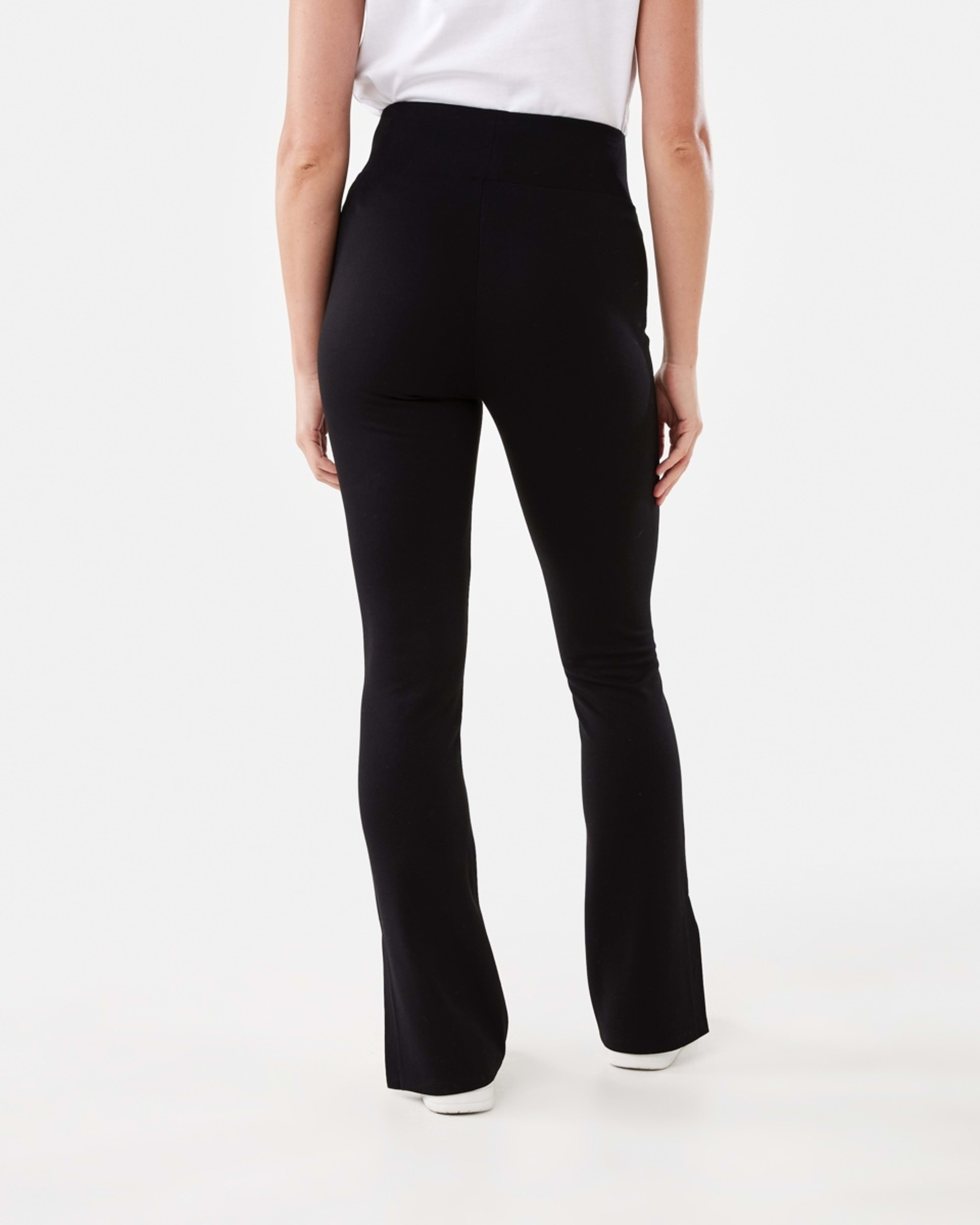 3 Split Hem Leggings Black, 3 of 5