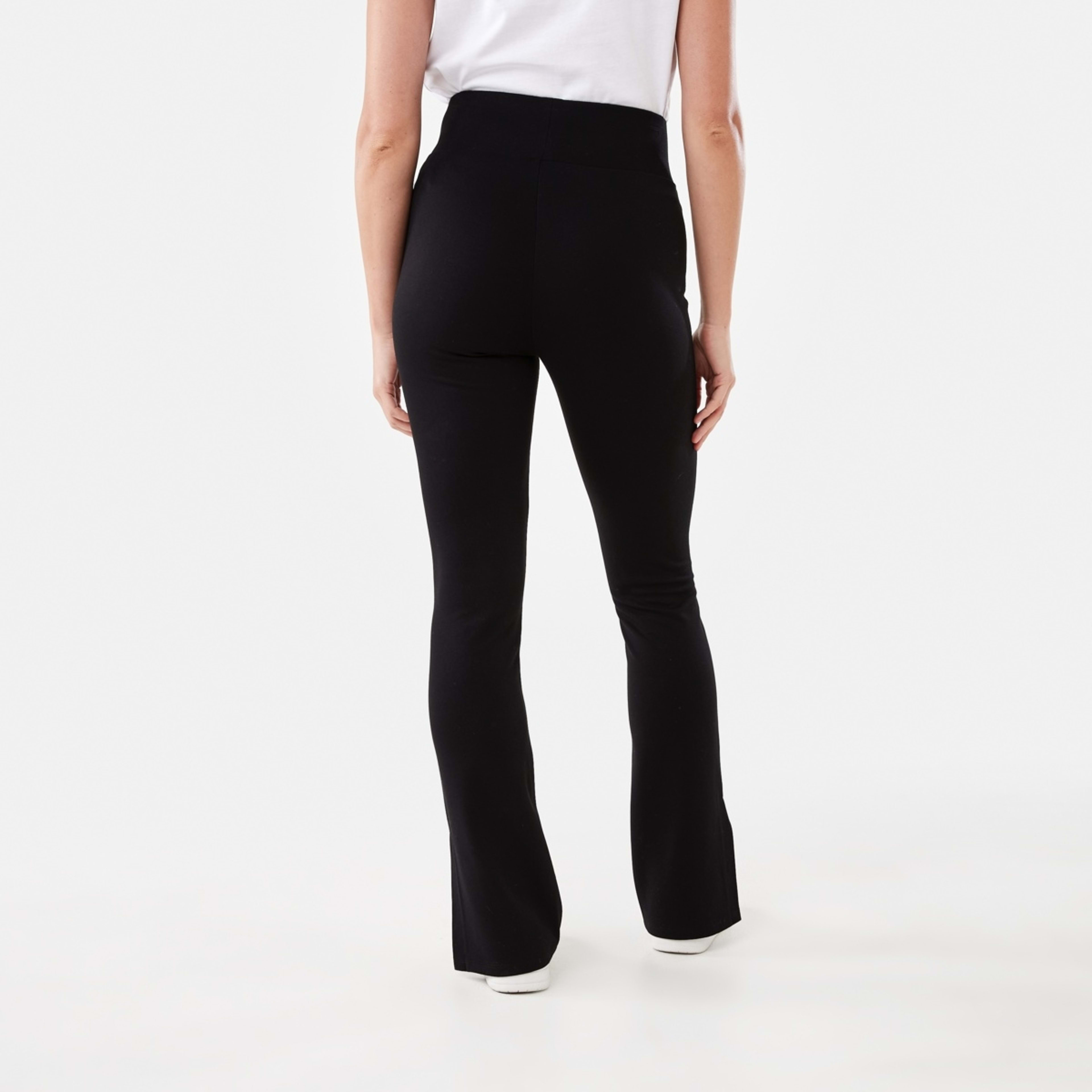 3 Split Hem Leggings Black, 3 of 5