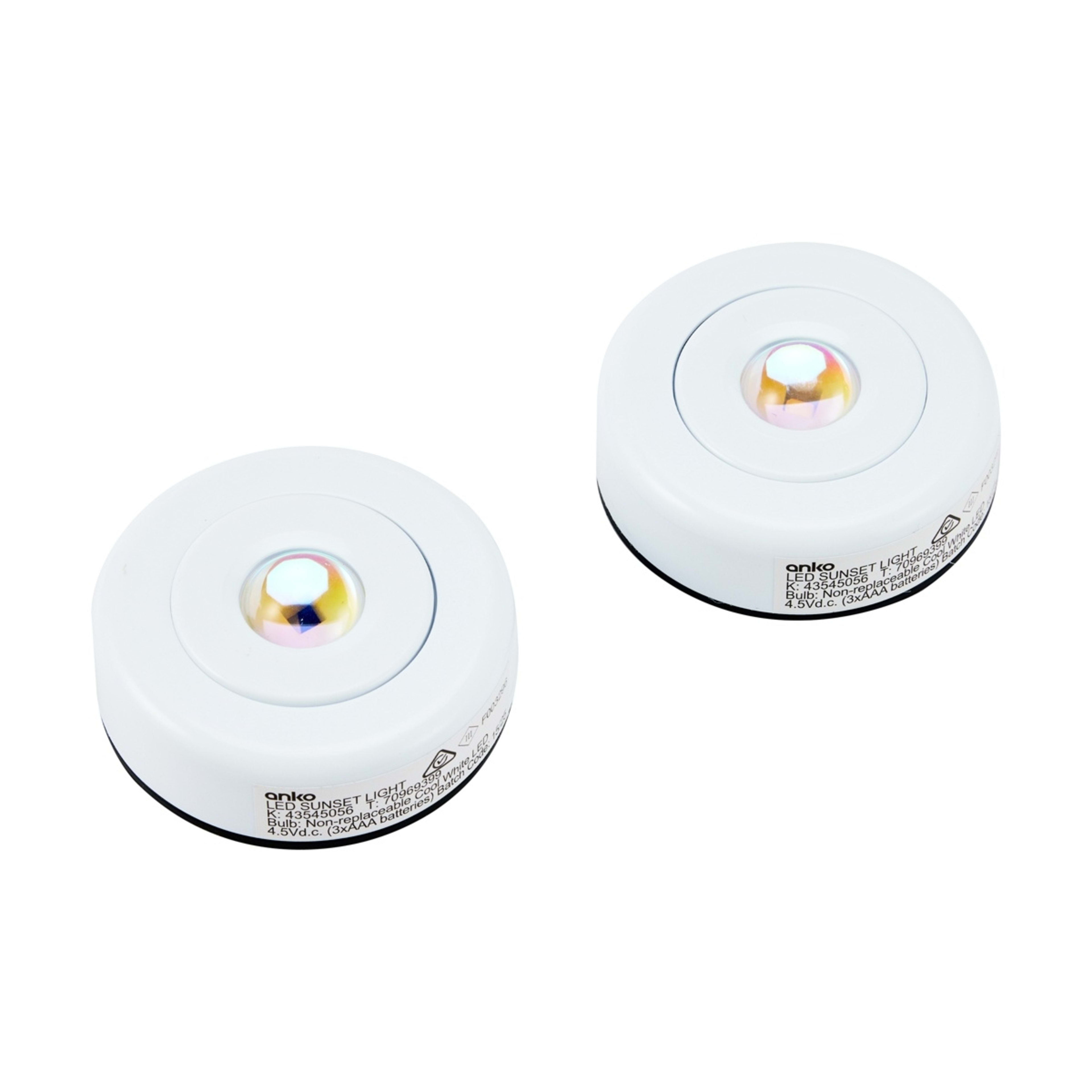 1 2 Pack LED Sunset Projection Touch Lights