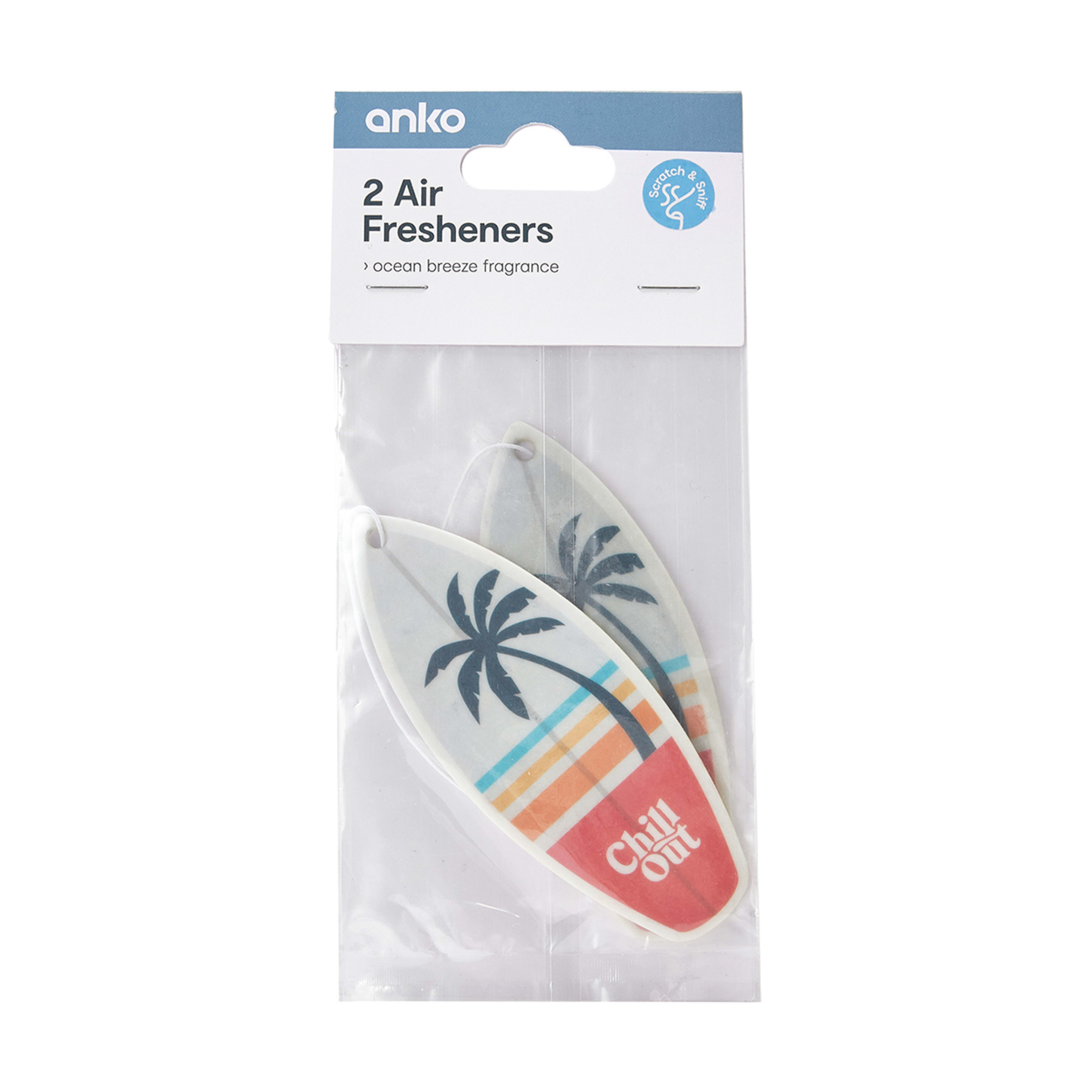 2 Pack Air Freshener Surfboard Kmart