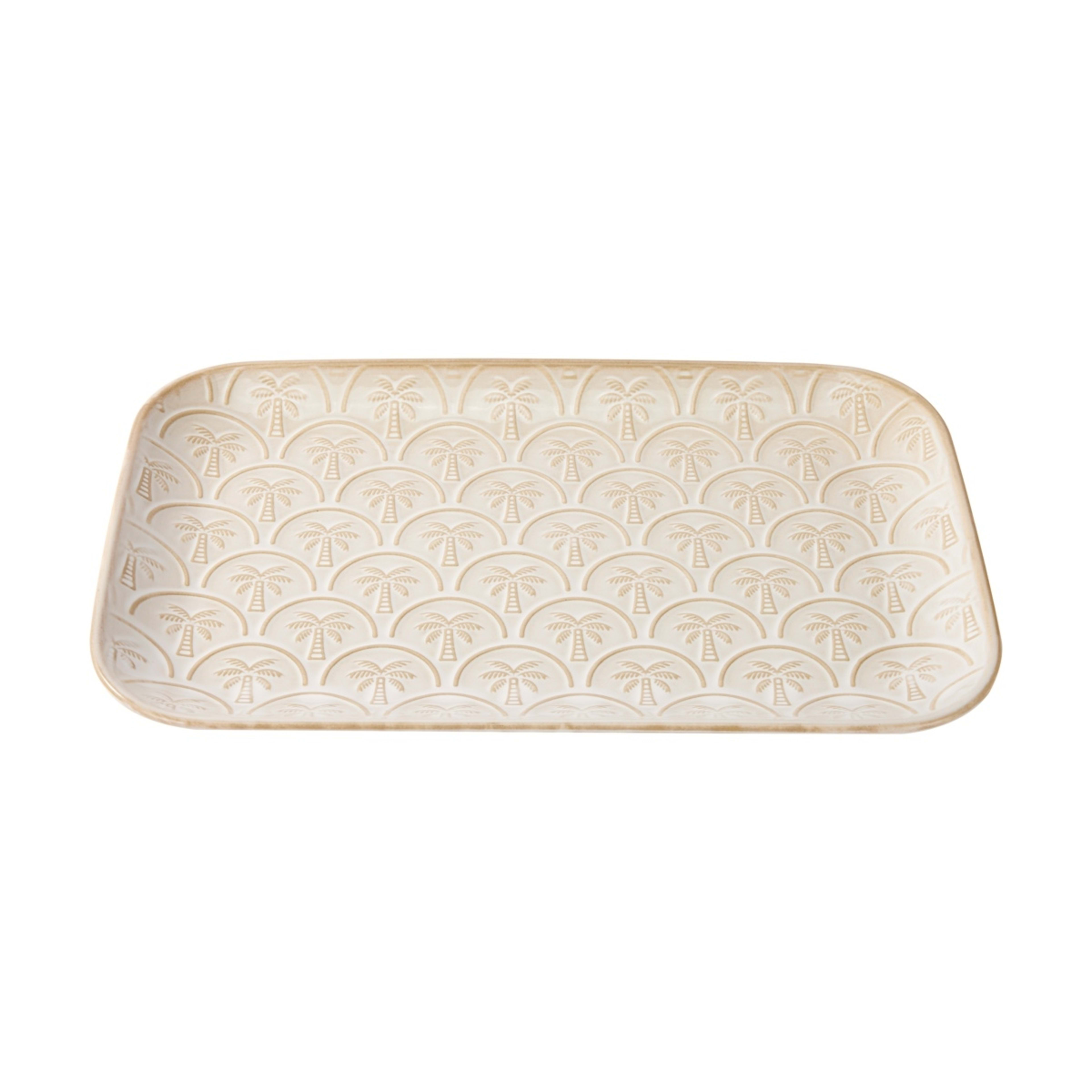 1 White Palm Platter