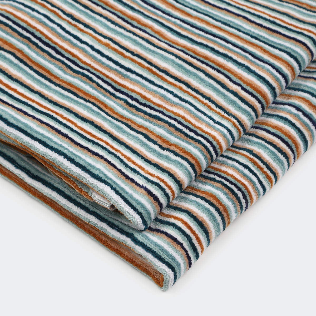 Mini Stripe Cotton Bath Towel Teal Kmart