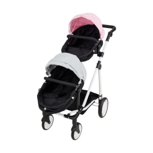 Smyths Toys Joie Double Dolls Pram Baby Stroller Double Pram