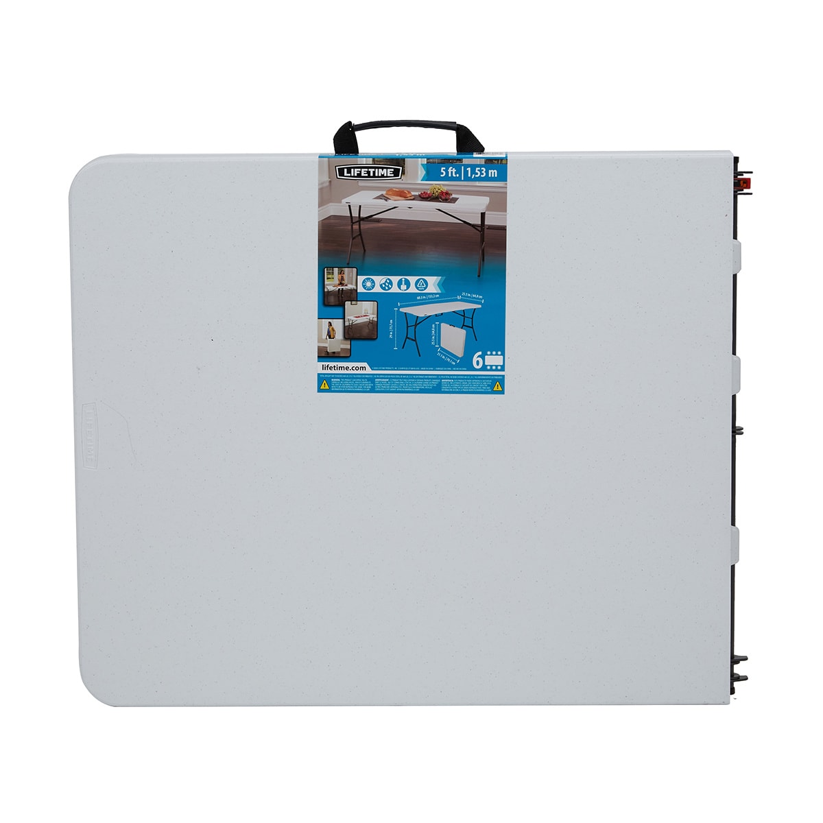 Lifetime 5ft. Blowmould Bi-Fold Table - Kmart