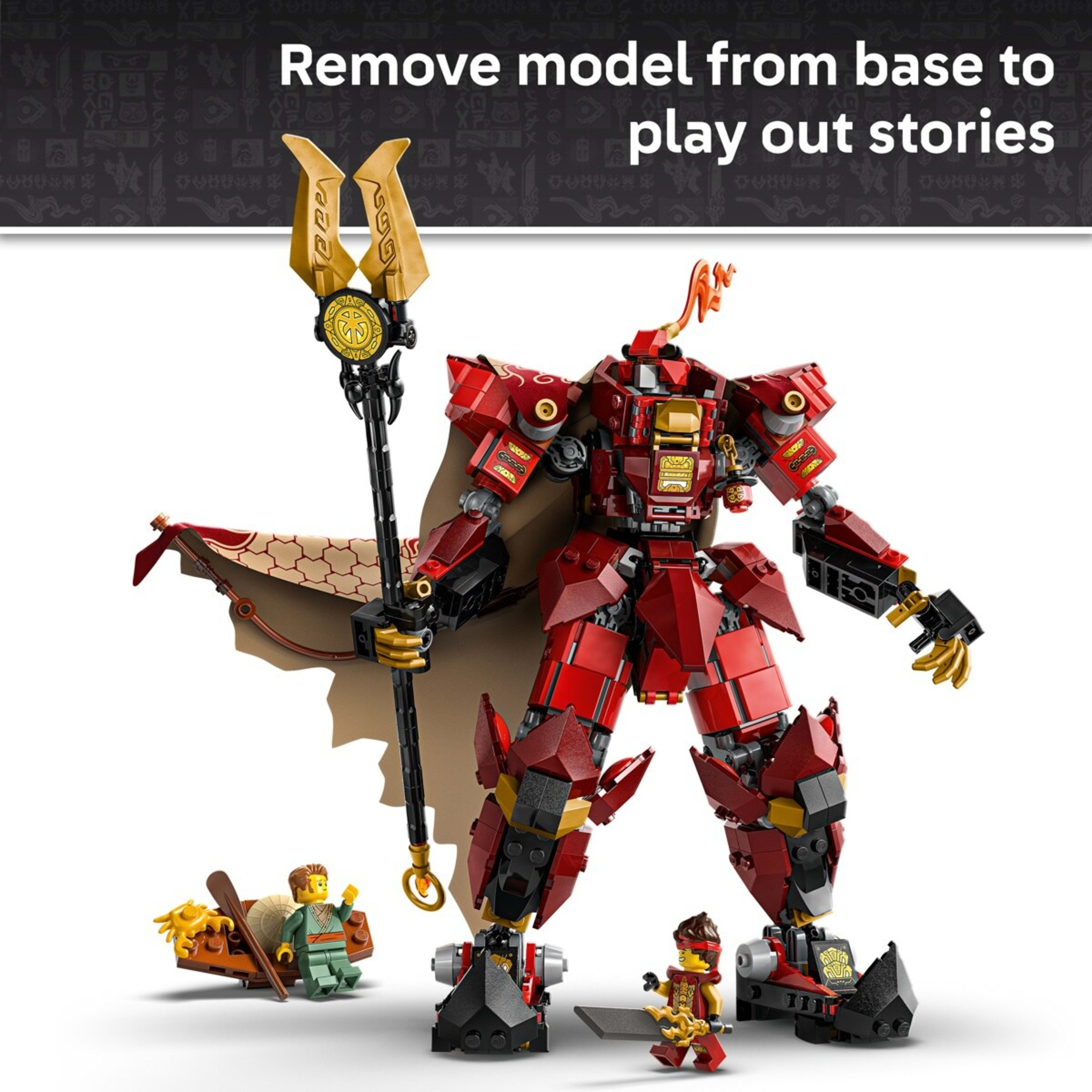 4 LEGO NINJAGO The Fire Knight Mech 71846, 4 of 10