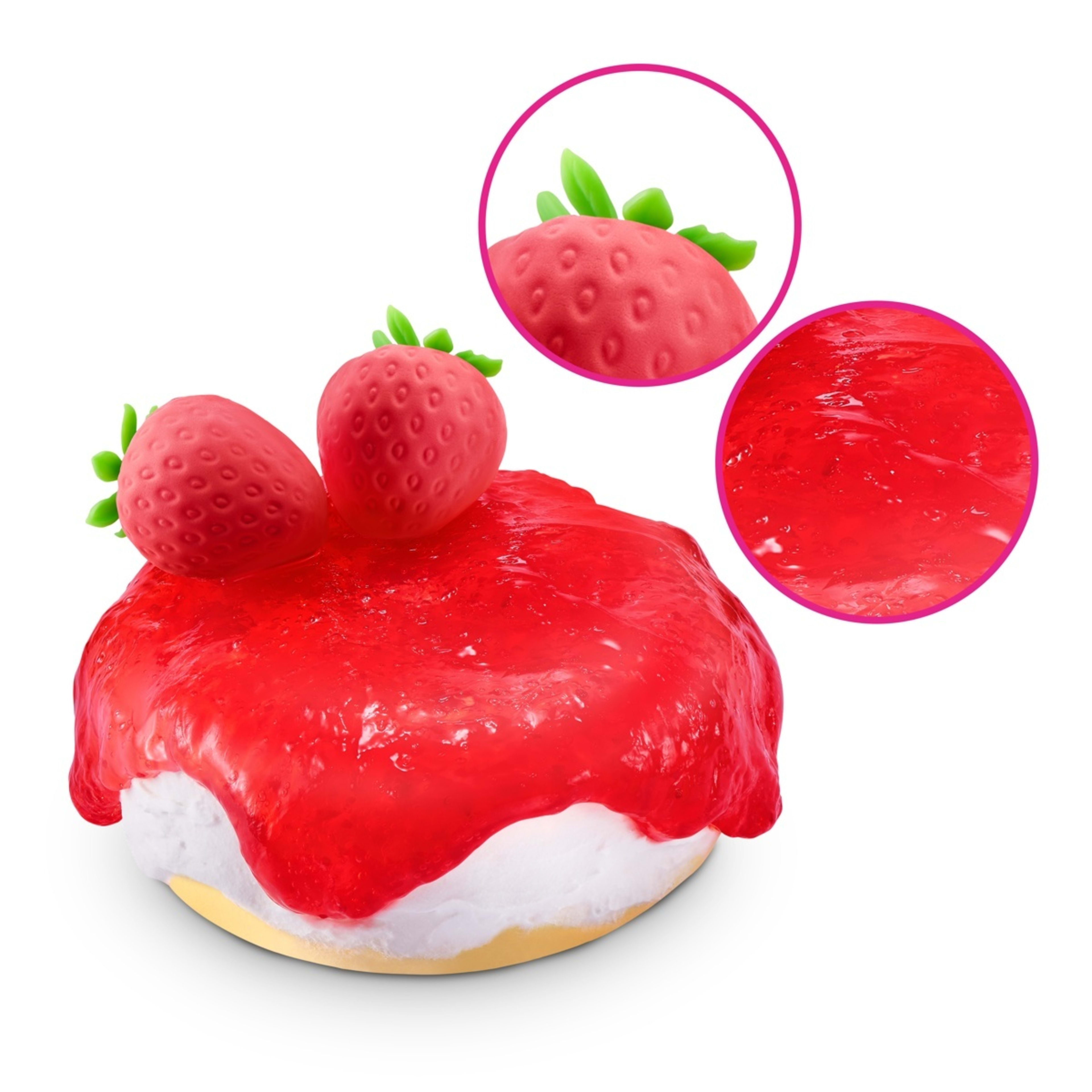 3 12 Piece Zuru Slime Mart Strawberry Cheesecake Playset, 3 of 8