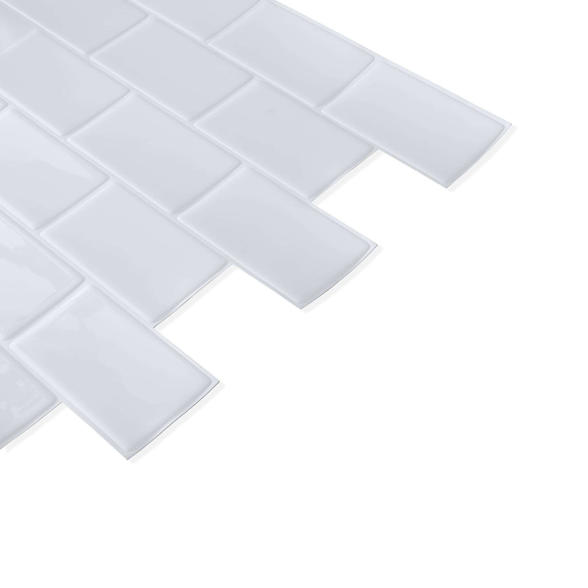 5 Pack Self Adhesive 3D Tiles Subway White Kmart NZ