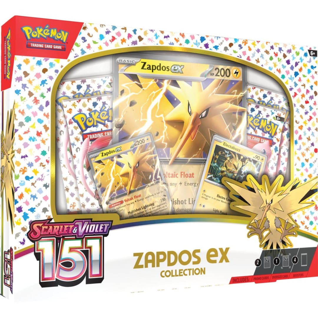 Pokemon Trading Card Game Scarlet and Violet 151 Zapdos Ex Collection