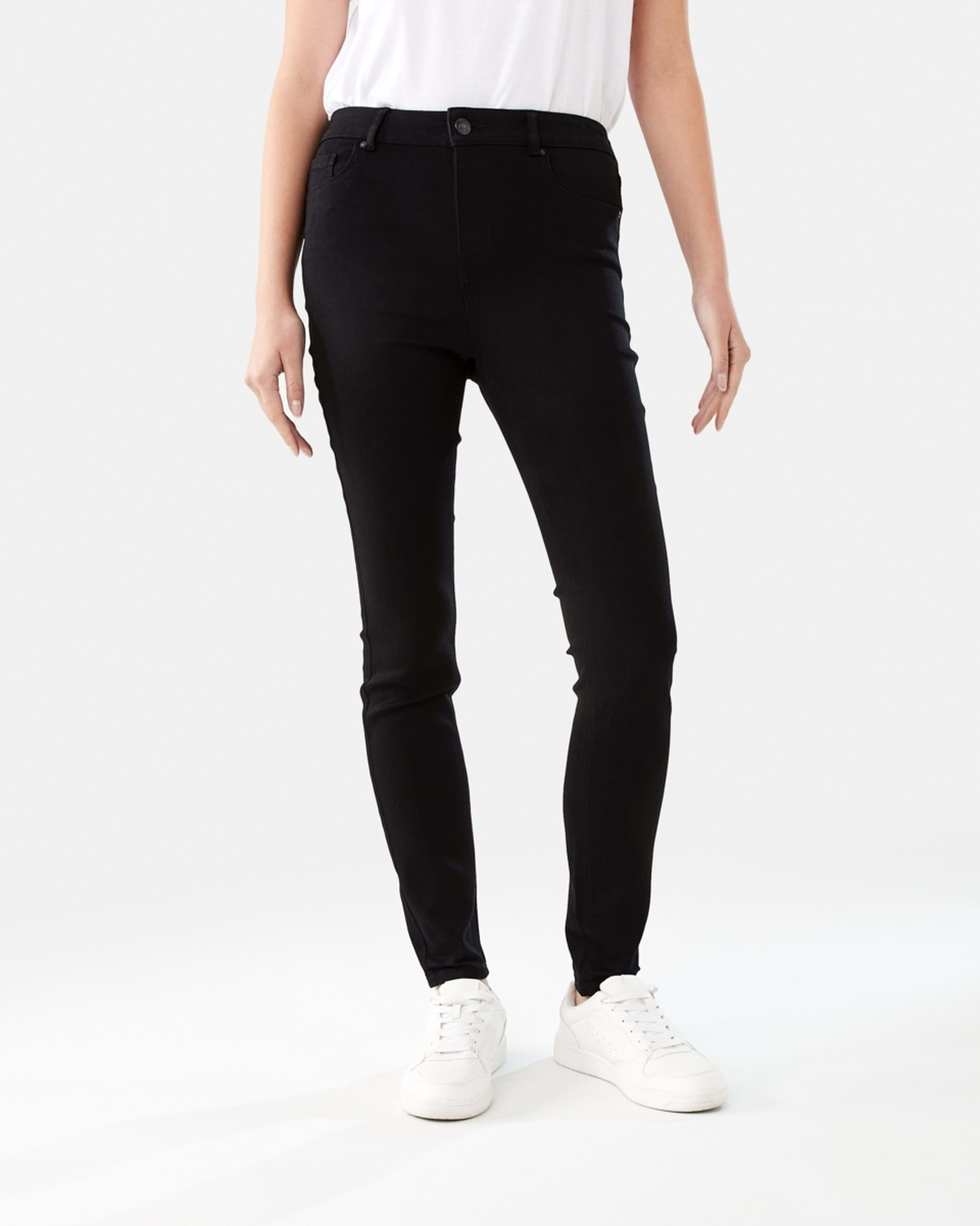 1 Soft Touch High Rise Jeans BLACK WASH